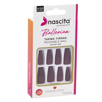 Nascita 24'lü Renkli Takma Tırnak Ballerina