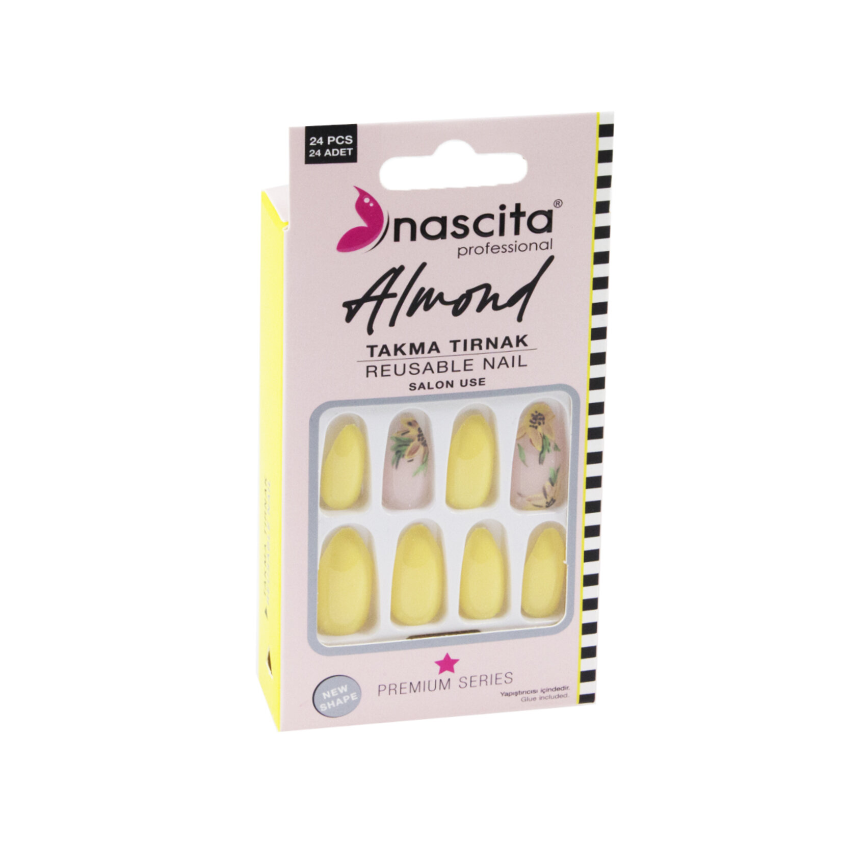 Nascita 24'lü Renkli Tırnak Almond S153