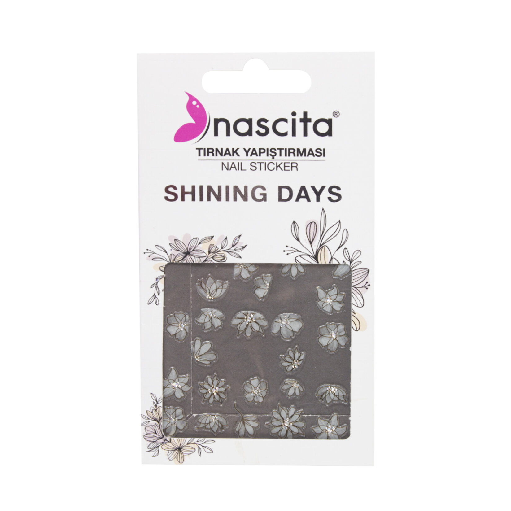 Nascita Flowers Tırnak Sticker