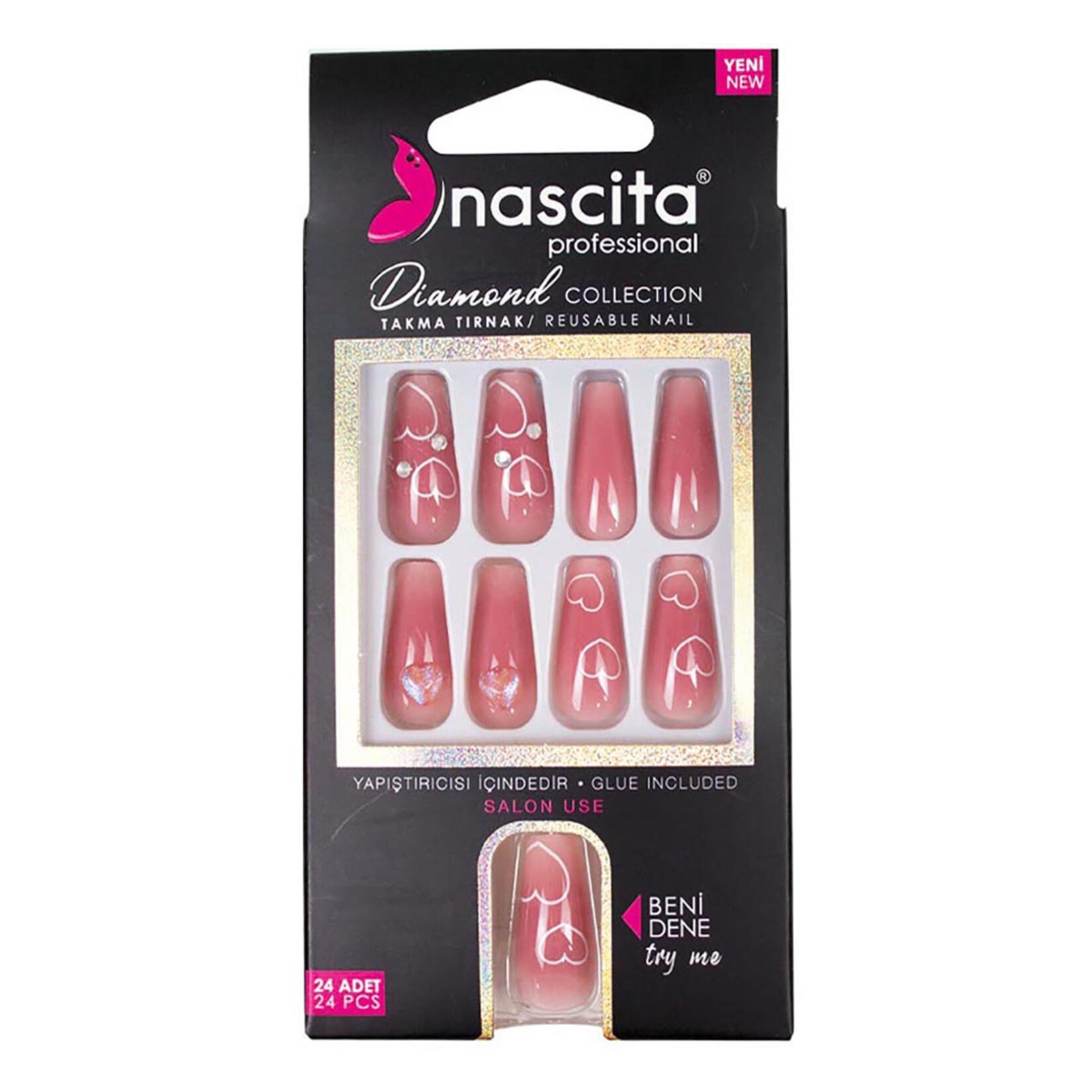 Nascita Taşlı Takma Tırnak S254