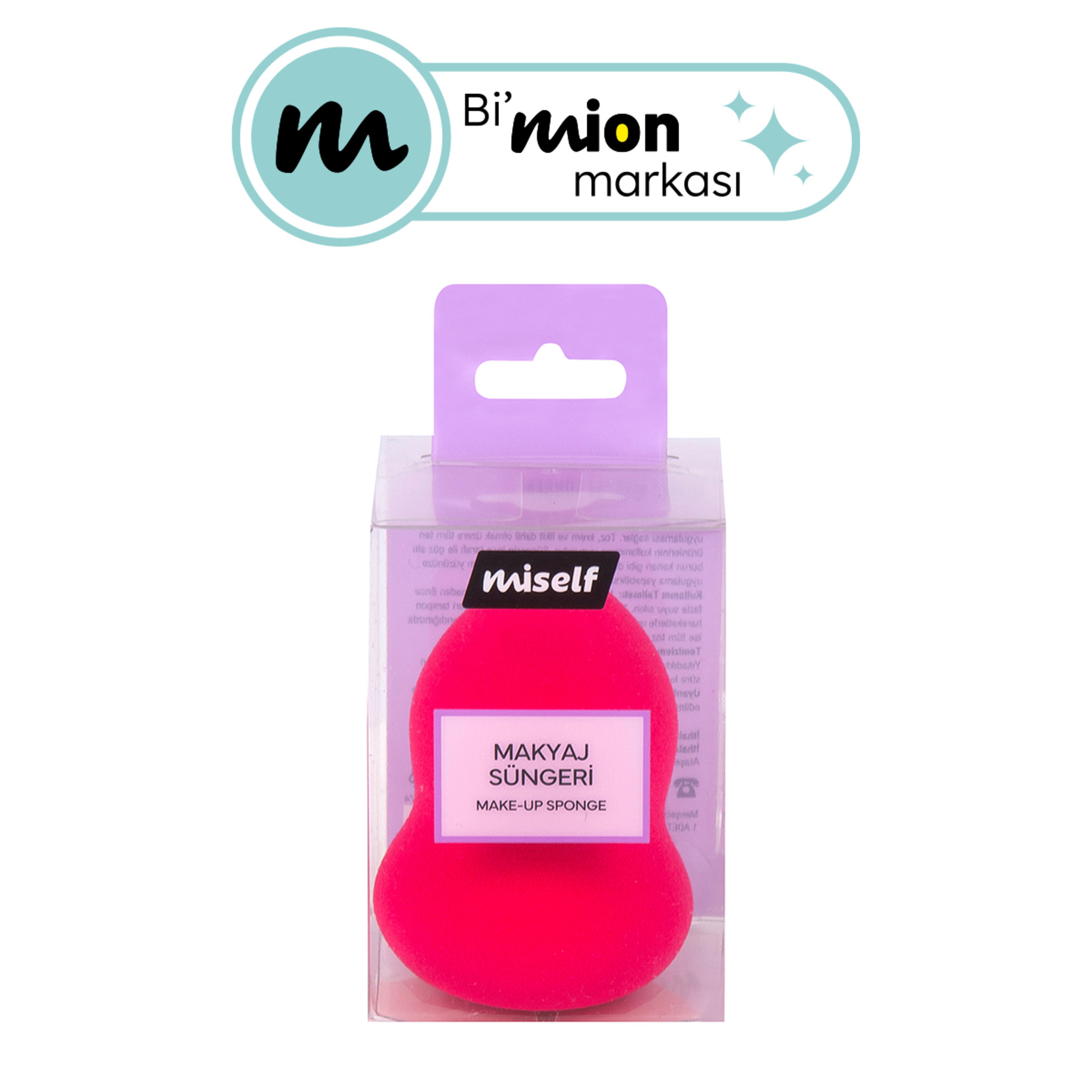 Miself Makyaj Süngeri Pembe - Görsel 1