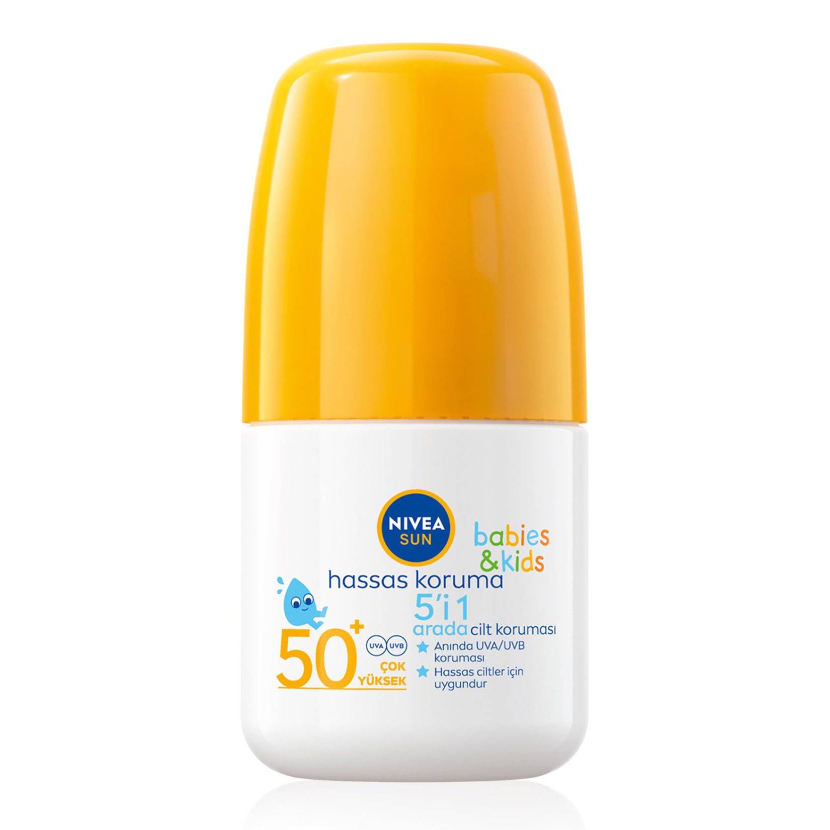 NIVEA SUN SPF 50+ Bebek ve Çocuk İçin Hassas Koruma Güneş Koruyucu Roll-On 50 Ml - Görsel 1
