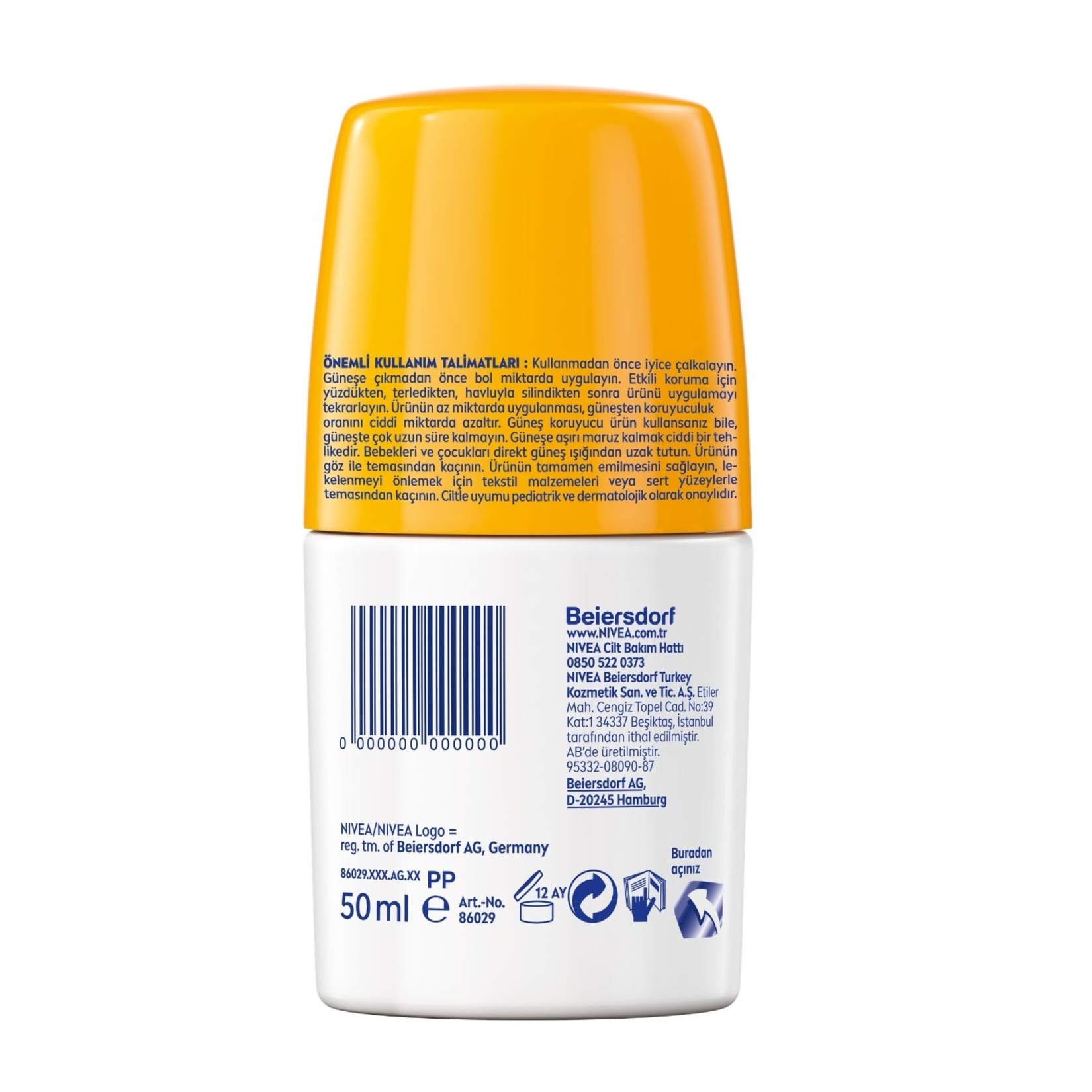 NIVEA SUN SPF 50+ Bebek ve Çocuk İçin Hassas Koruma Güneş Koruyucu Roll-On 50 Ml - Görsel 2