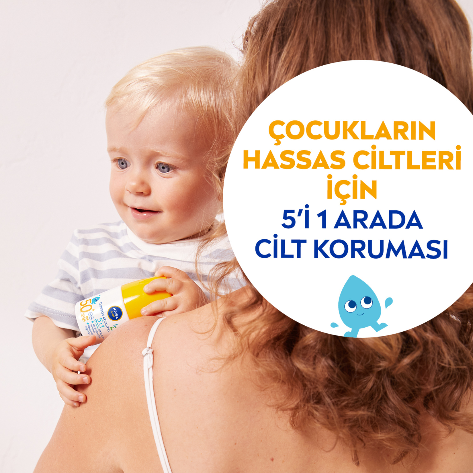 NIVEA SUN SPF 50+ Bebek ve Çocuk İçin Hassas Koruma Güneş Koruyucu Roll-On 50 Ml - Görsel 4