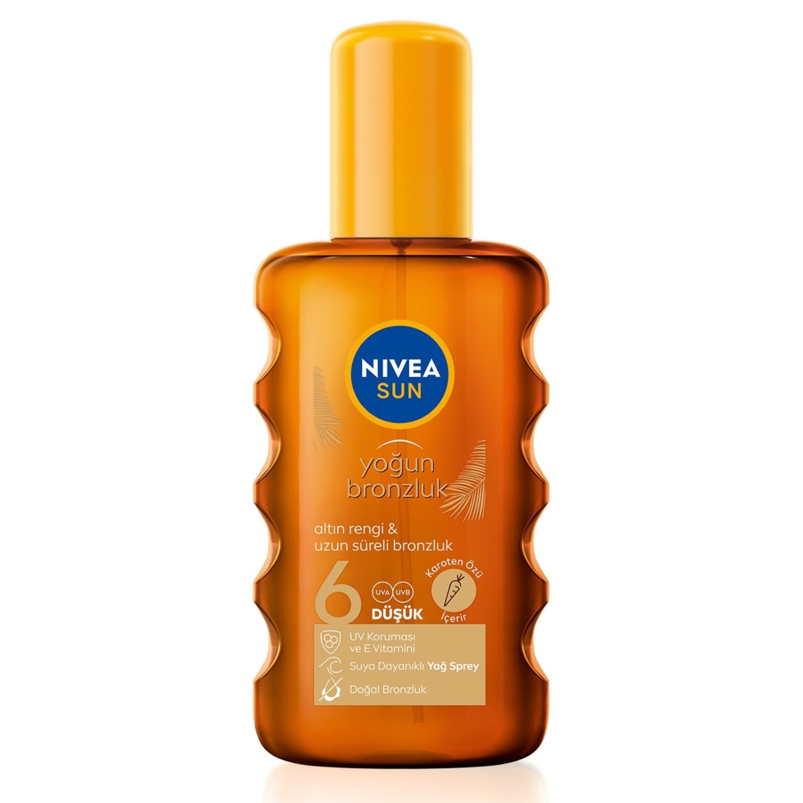 NIVEA SUN SPF6 Suya Dayanıklı Bronzlaştırıcı Güneş Yağ Spreyi 200 Ml - Görsel 1