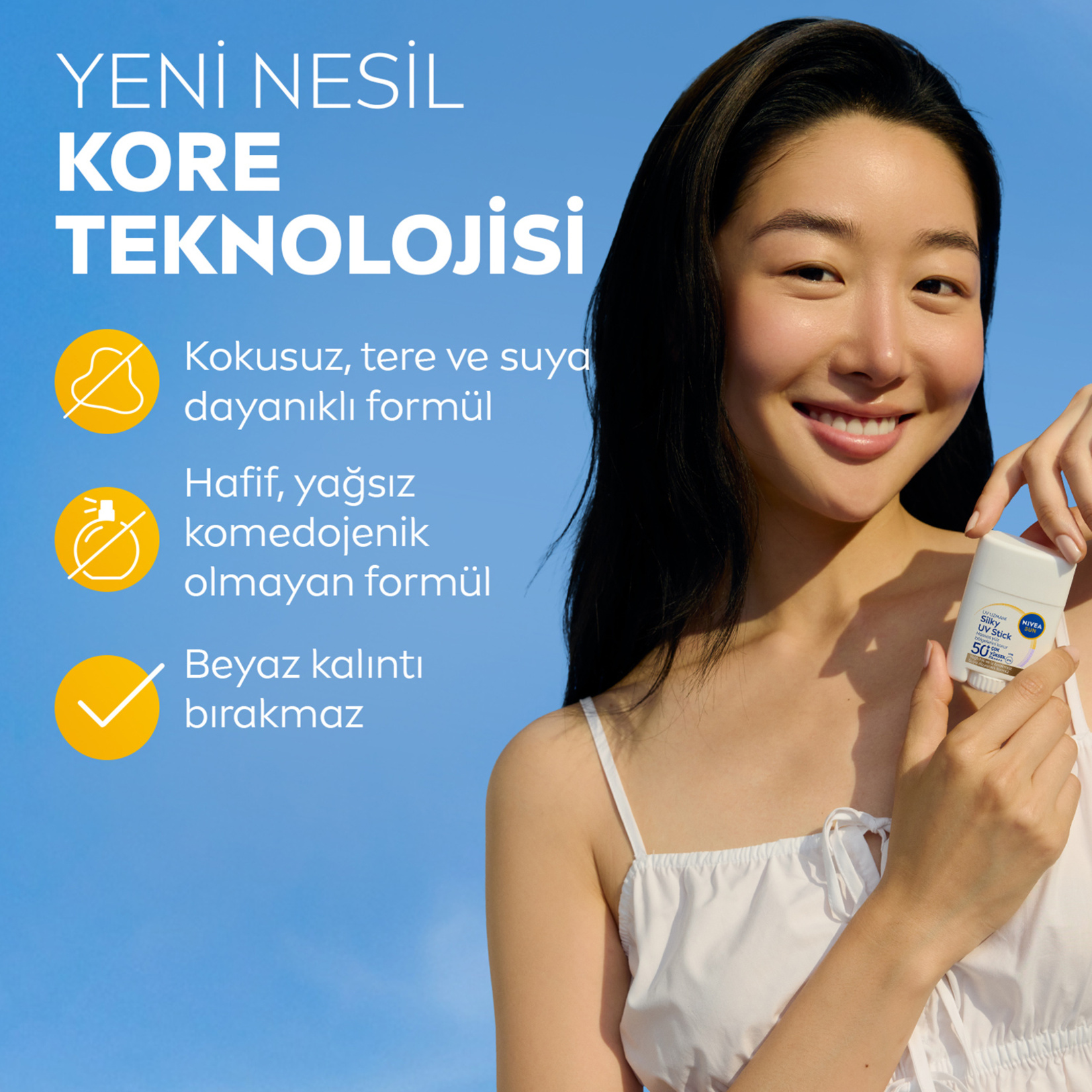 NIVEA SUN SPF50 Çok Yüksek Güneş Korumalı Kore Stick Yüz Güneş Kremi 15 G - Görsel 4