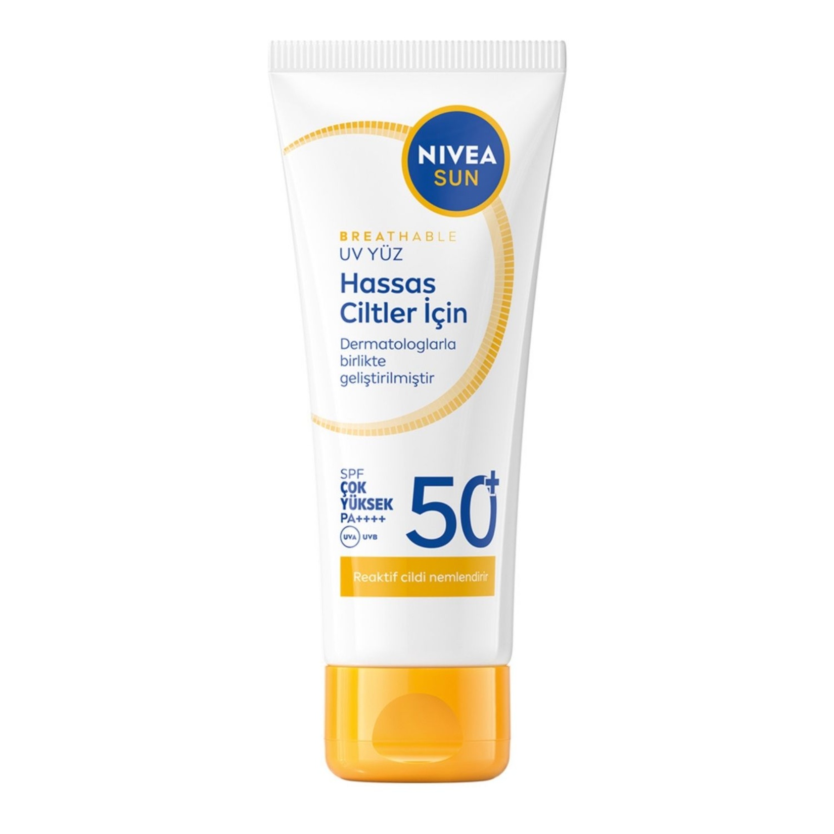 NIVEA SUN SPF50+ Hassas Ciltlere Özel Yüksek Güneş Koruyucu Yüz Kremi 40 Ml - Görsel 1