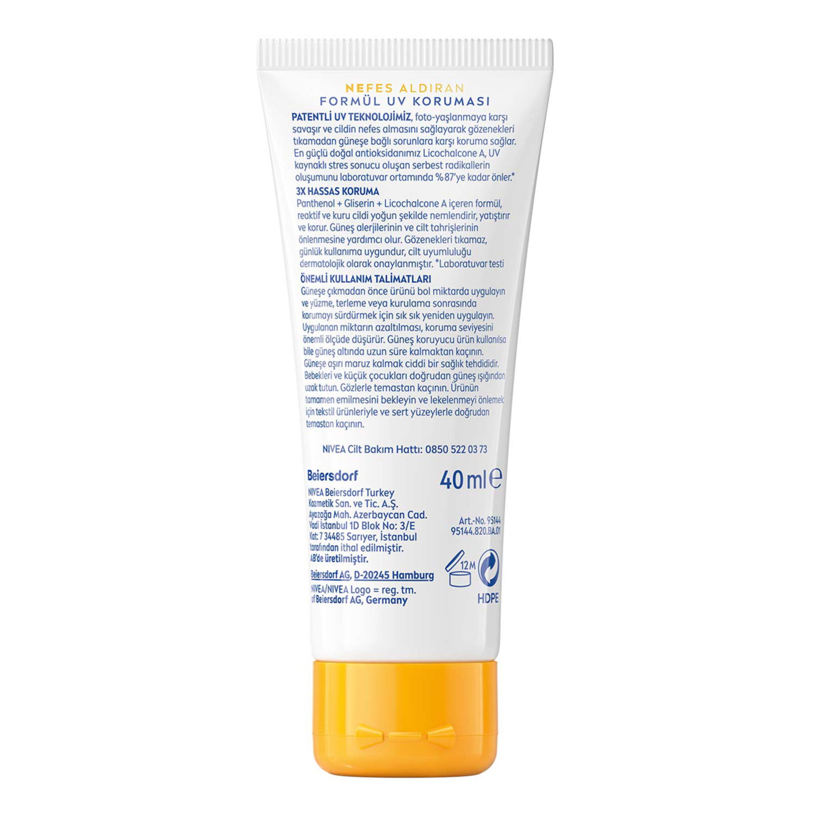 NIVEA SUN SPF50+ Hassas Ciltlere Özel Yüksek Güneş Koruyucu Yüz Kremi 40 Ml - Görsel 2