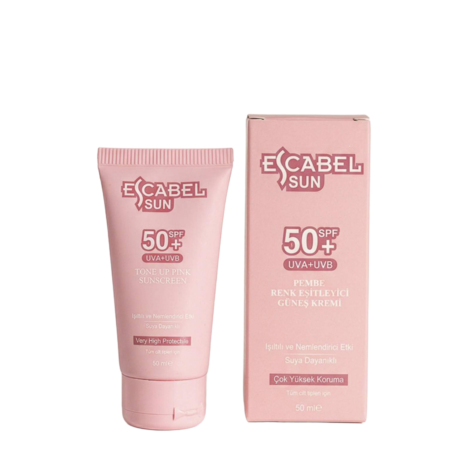 Escabel Tone Up Pink Sunscreen 50 Ml