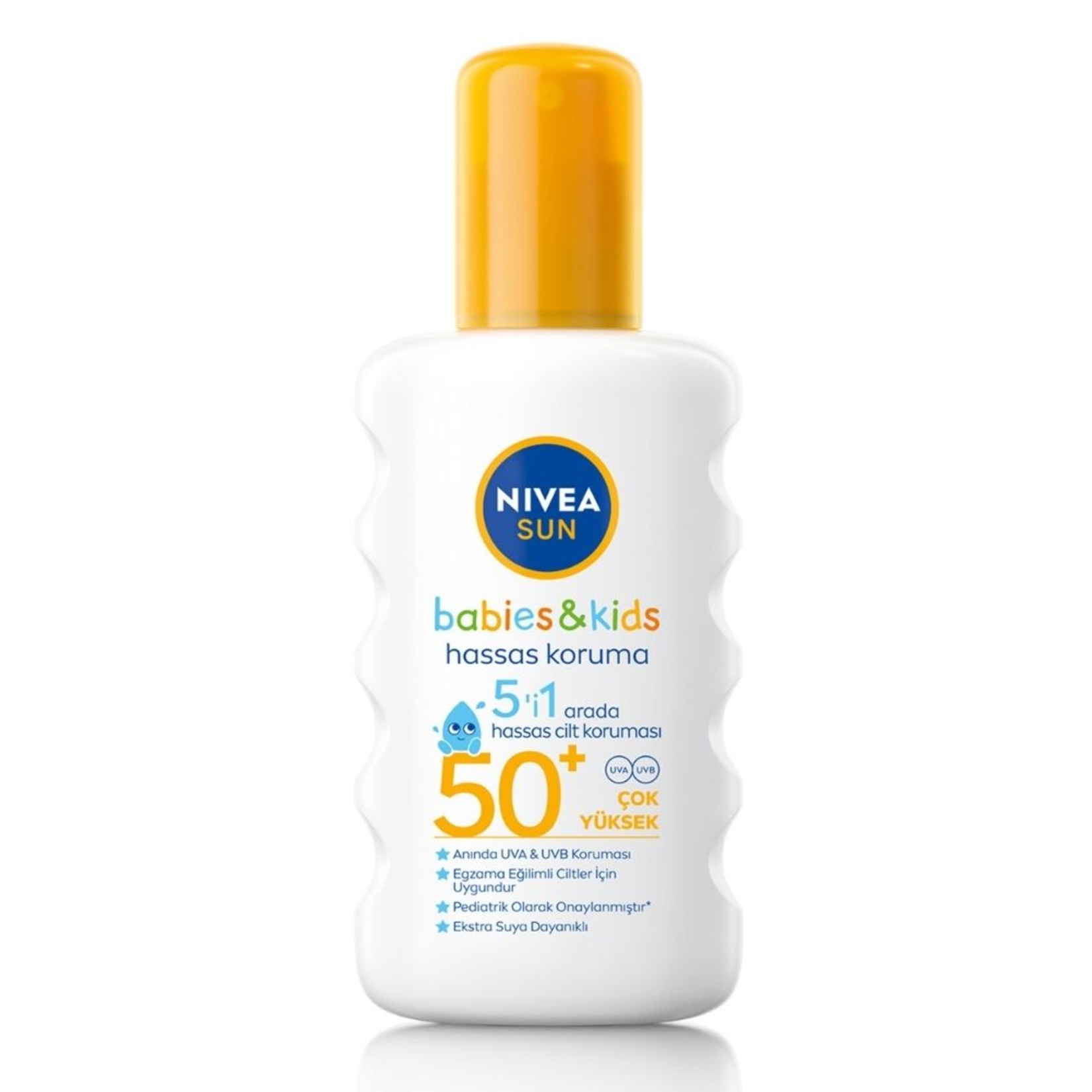 NIVEA SUN SPF50+ Çocuklar ve Bebekler İçin Yüksek Güneş Koruyucu Sprey 200 Ml - Görsel 1
