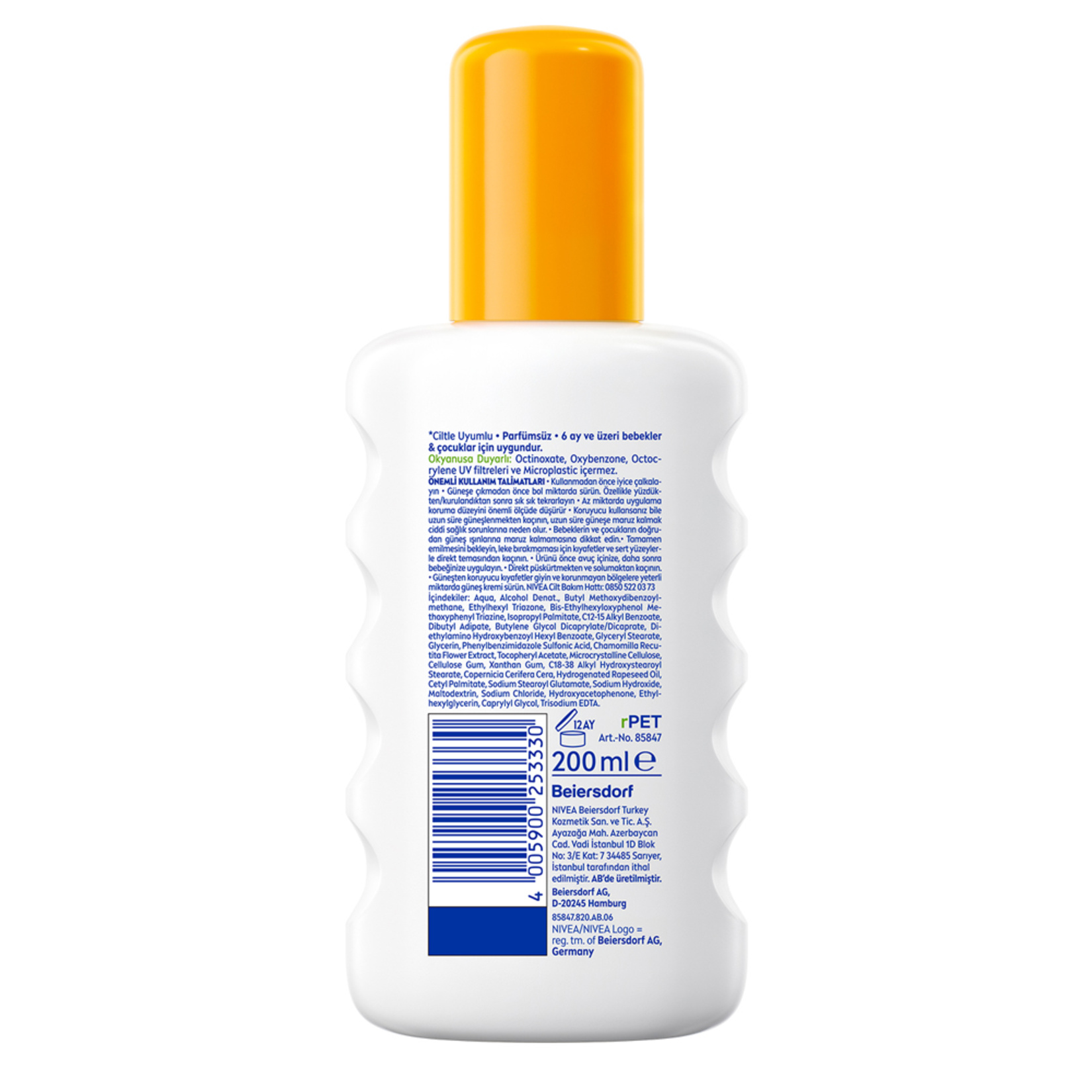 NIVEA SUN SPF50+ Çocuklar ve Bebekler İçin Yüksek Güneş Koruyucu Sprey 200 Ml - Görsel 2
