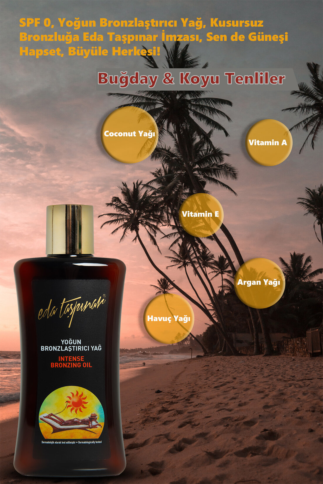 Eda Taşpınar Yoğun Bronzlaştırıcı Yağ 200 ml - Görsel 2