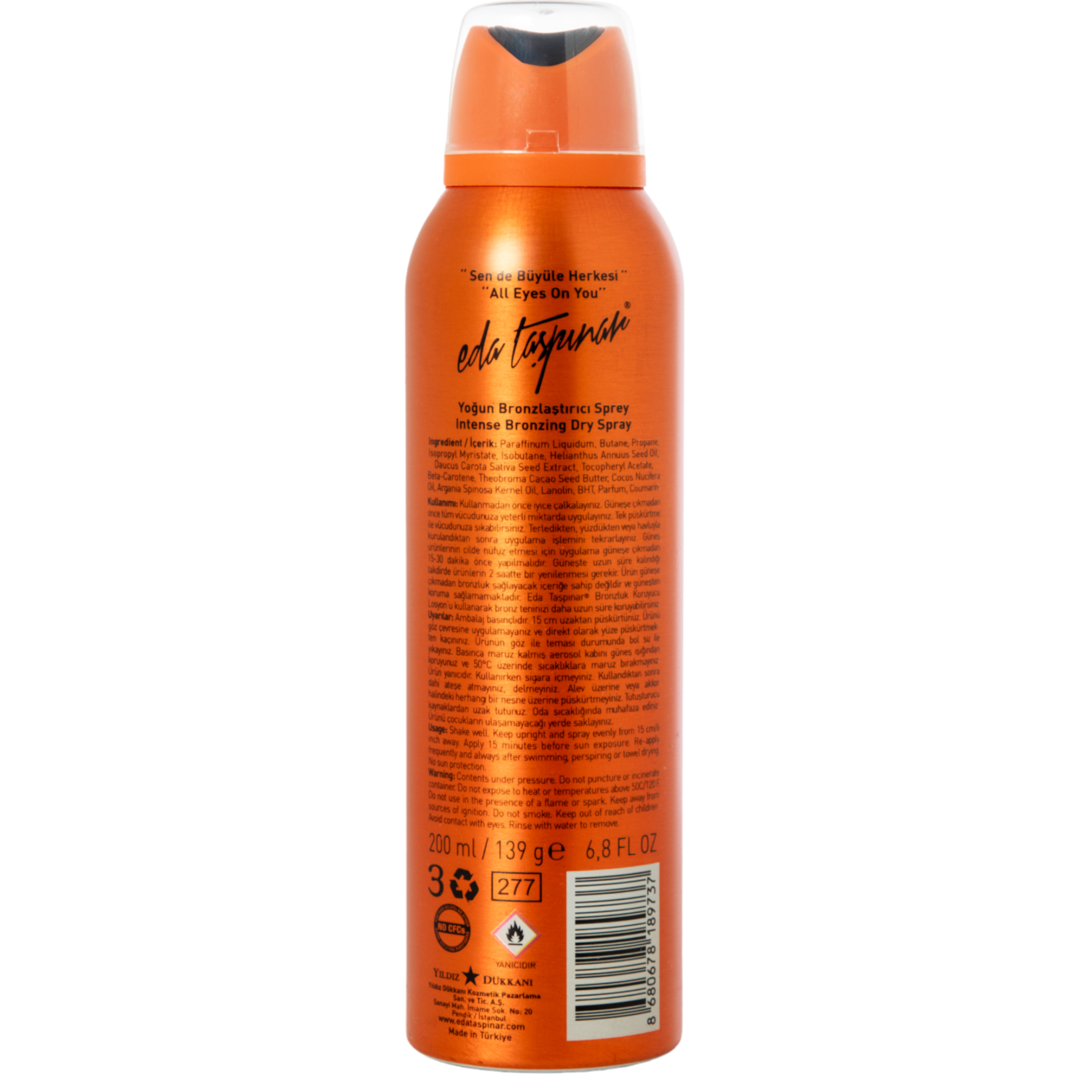 Eda Taşpınar Yoğun Bronzlaştırıcı Sprey 200 ml - Görsel 2