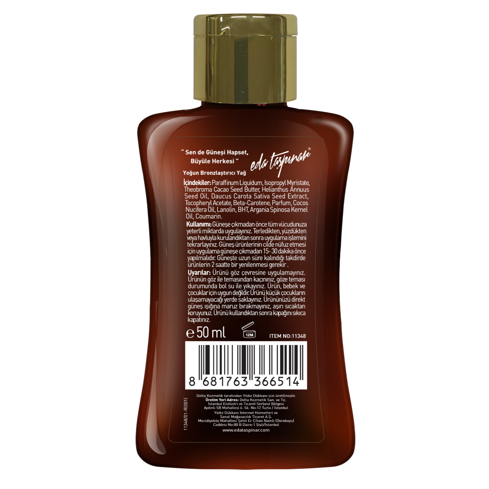 Eda Taşpınar Yoğun Bronzlaştırıcı Yağ 50 ml - Görsel 2