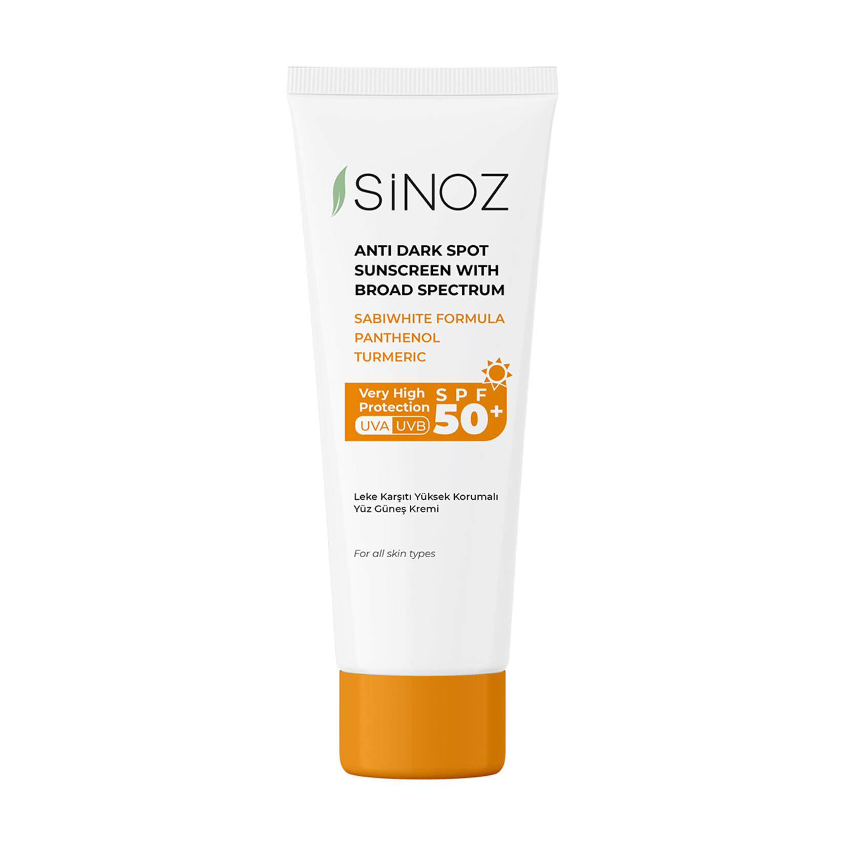 Sinoz Yüksek Koruma Sağlayan Leke Önleyici Yüz Güneş Koruyucu Kremi SPF 50+ 50 ml - Görsel 1
