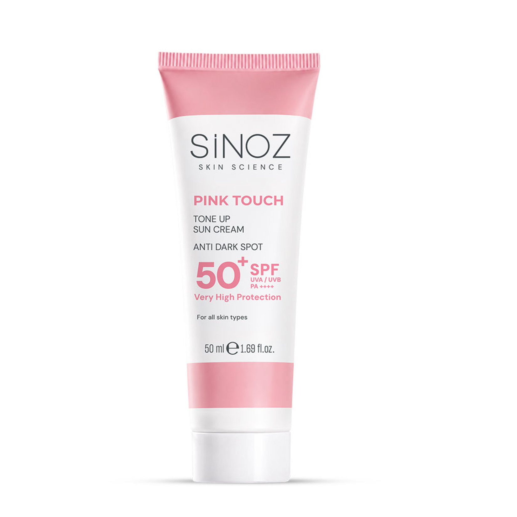 Sinoz SPF 50+ / Pa++++ Pink Touch Güneş Kremi 50 Ml - Görsel 1