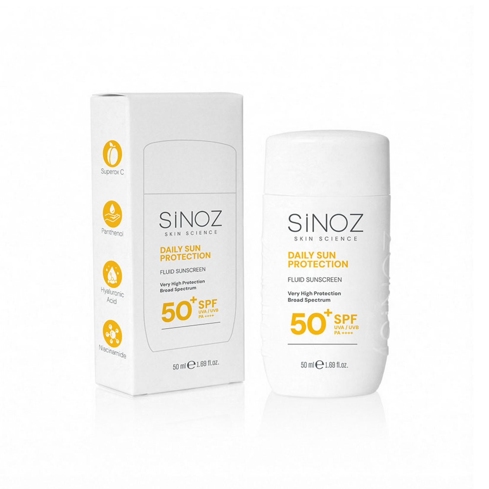 Sinoz Günlük Kullanım SPF50+ Fluid Güneş Kremi 50 Ml - Görsel 2