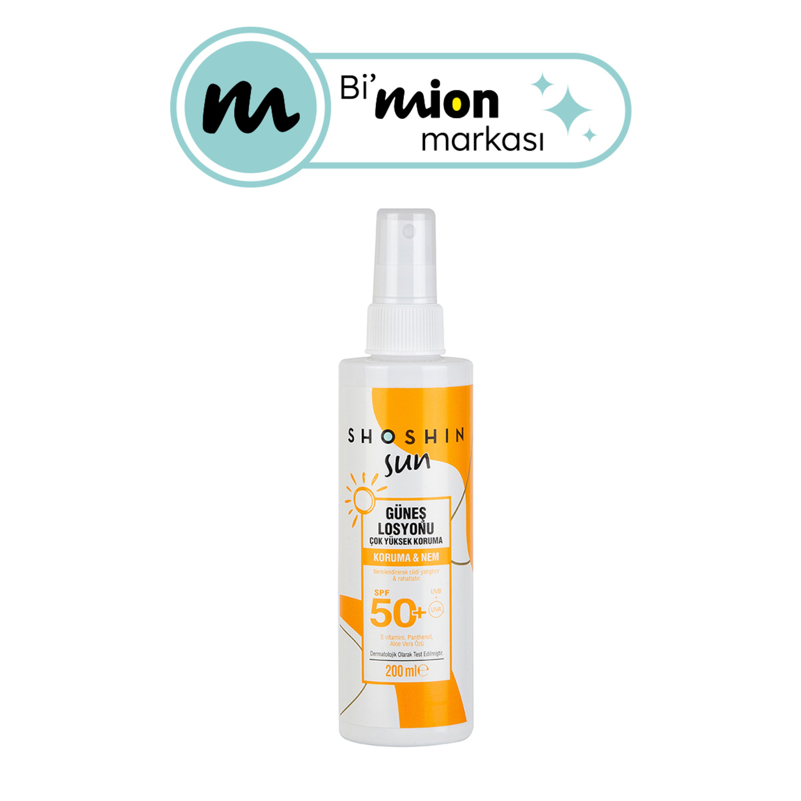 Shoshin 50+ SPF Sprey Güneş Losyonu 200 Ml