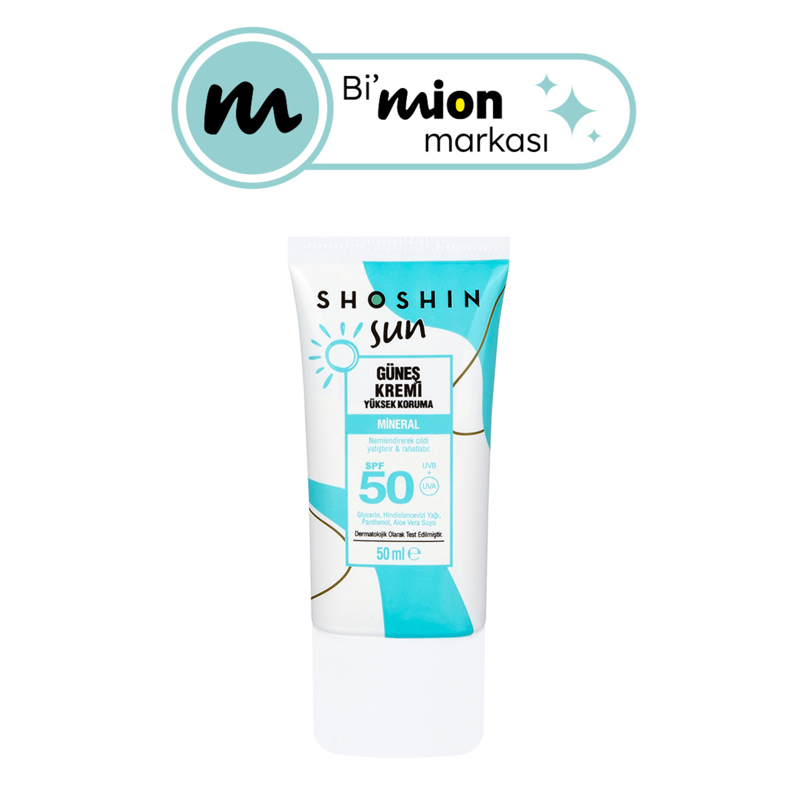 Shoshin Mineral İçerikli Güneş Kremi 50 SPF 50 Ml
