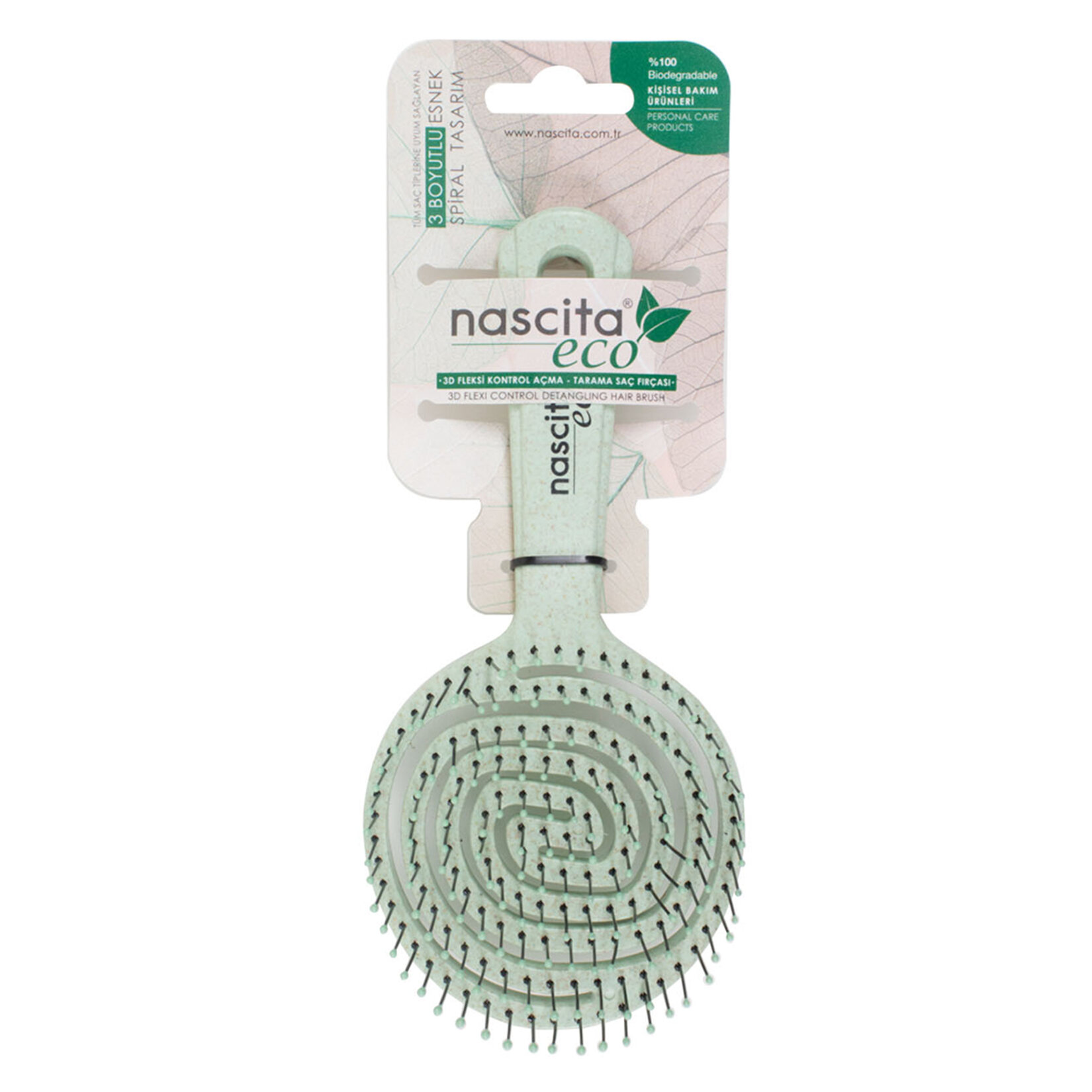 Nascita Eco 3 Boyutlu Esnek Spiral Tasarım Saç Fırça