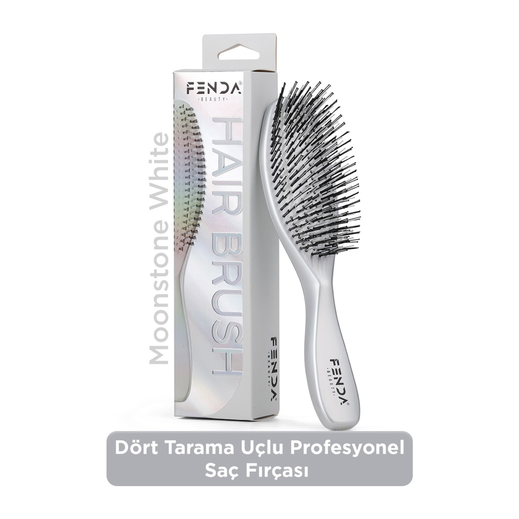 Fenda Profesyonel Moonstone White Beyaz Saç Fırçası - Görsel 4