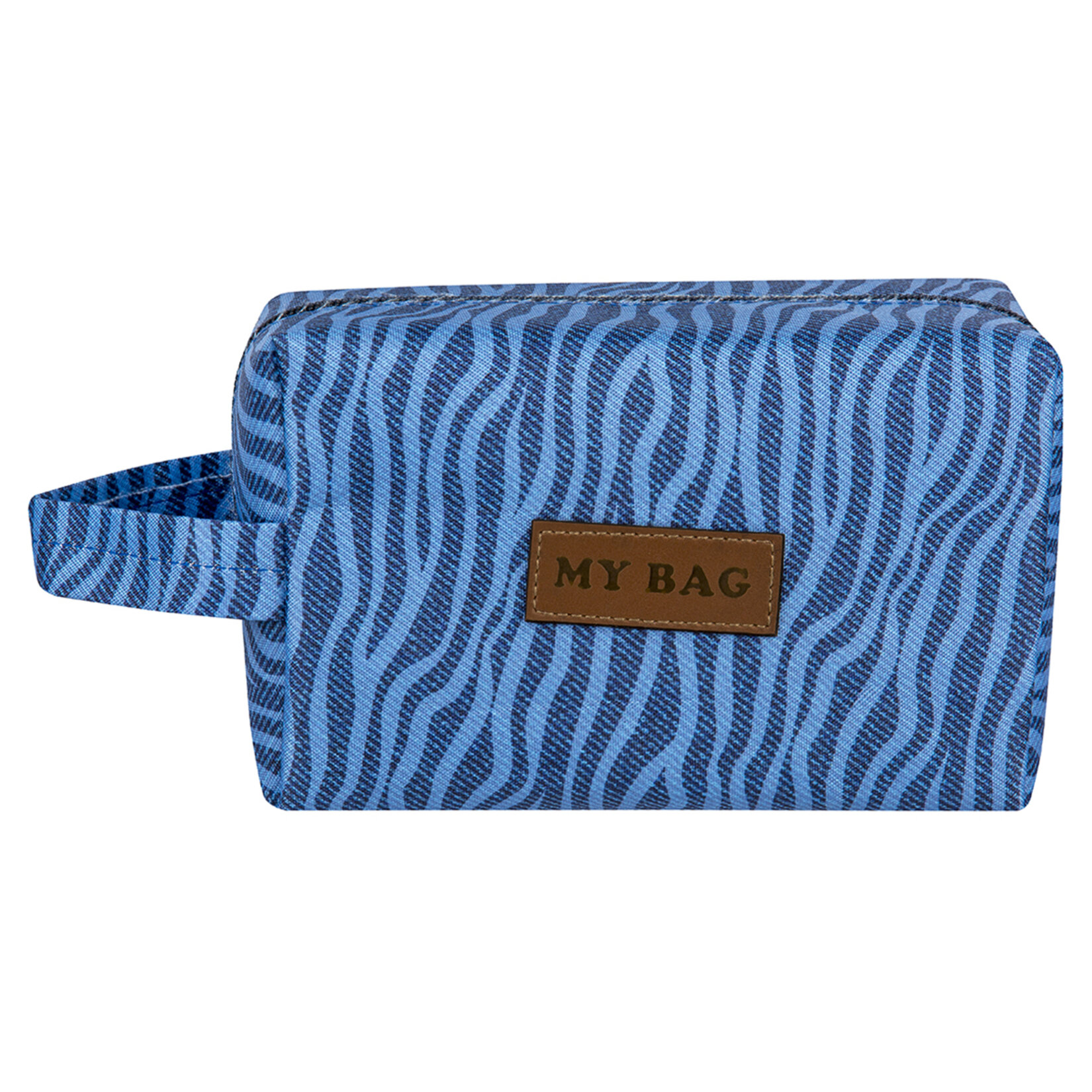 Rengarenk Kot Desenli Makyaj Çantası - Görsel 1