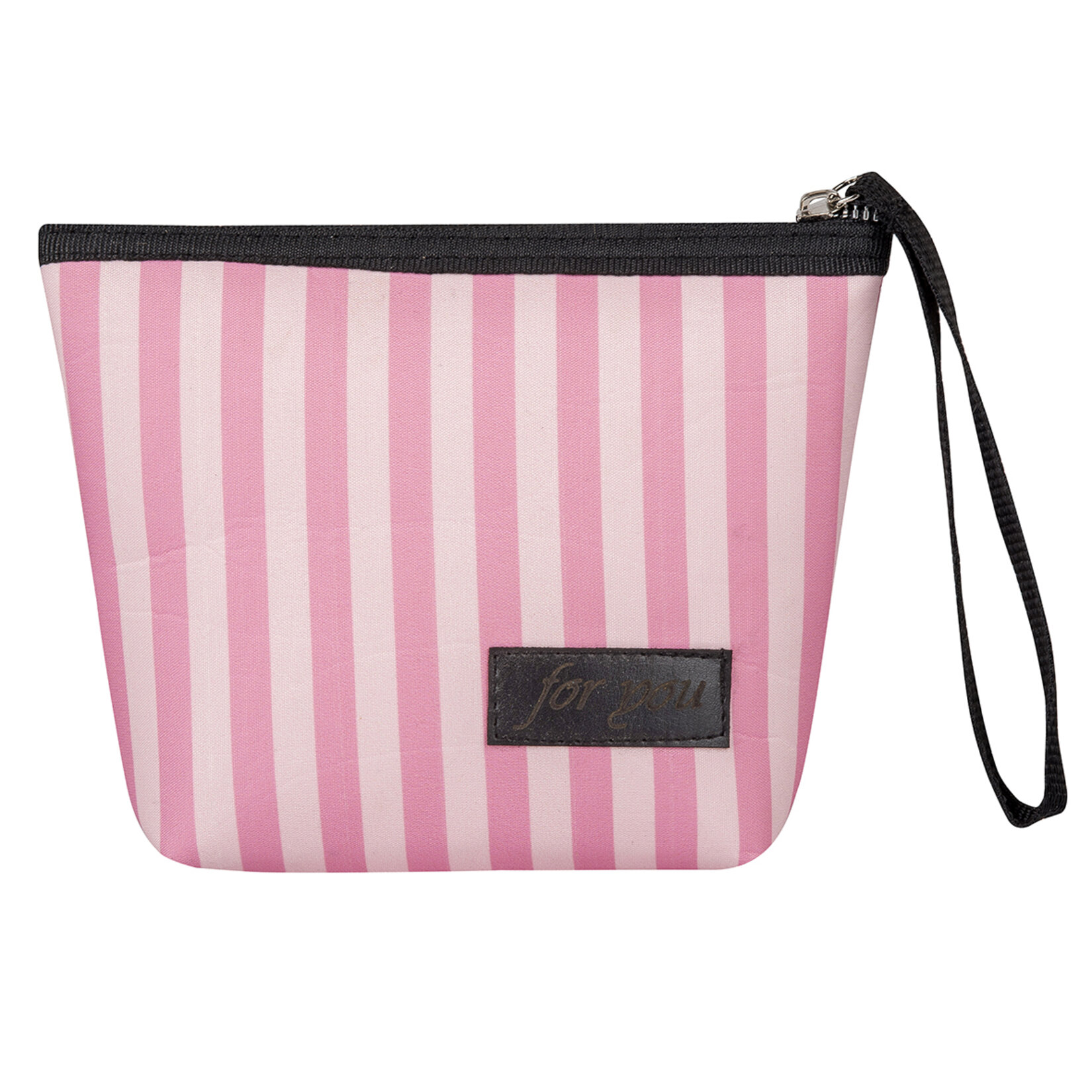 Rengarenk Pink Love Kayık Makyaj Çantası