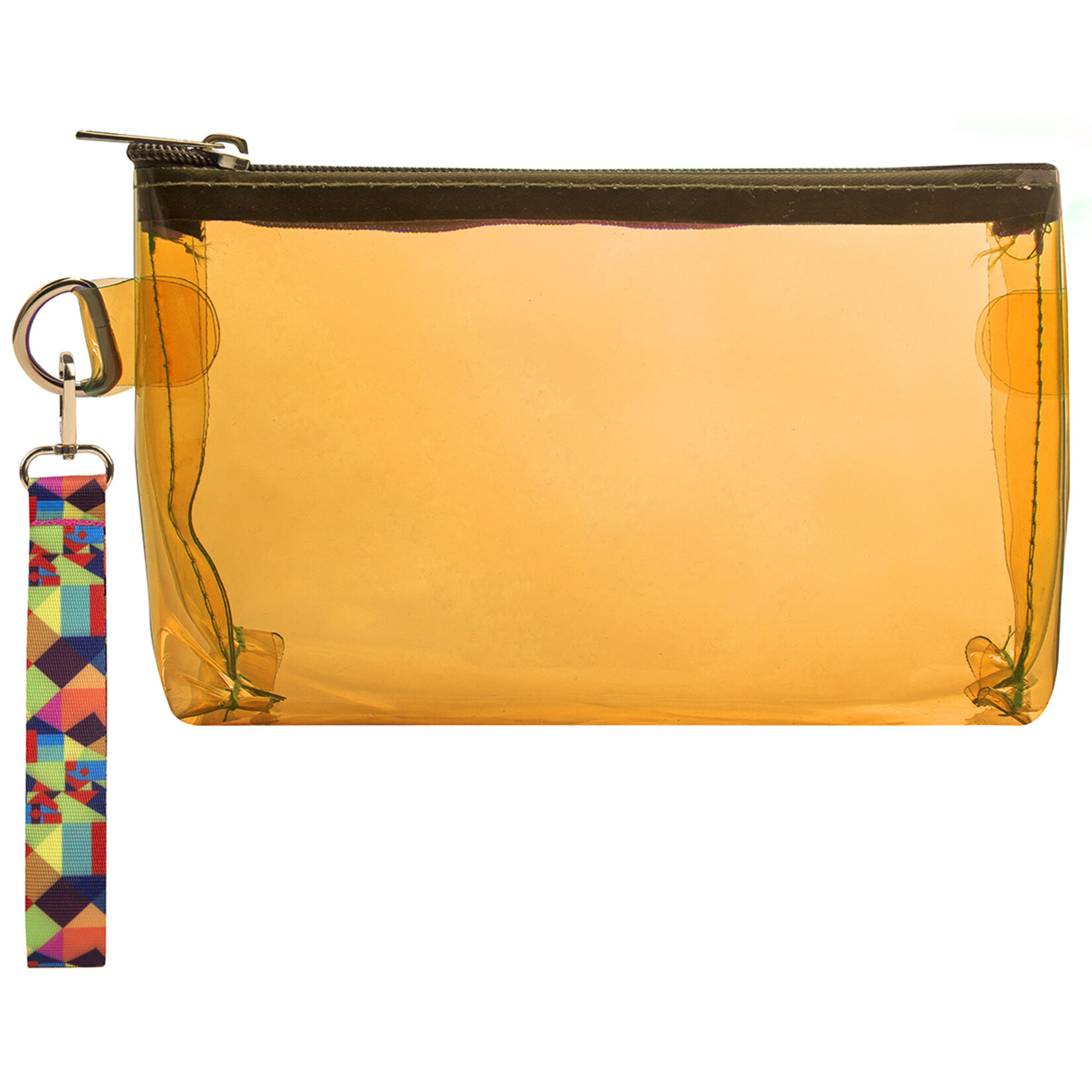 Rengarenk Şeffaf Makyaj Çantası - Görsel 1