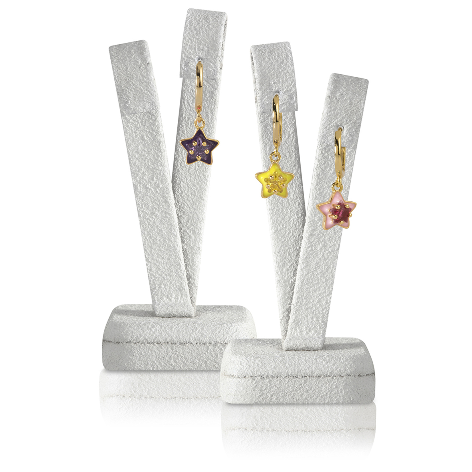 Stylish Renkli Yıldız Set Küpe 2