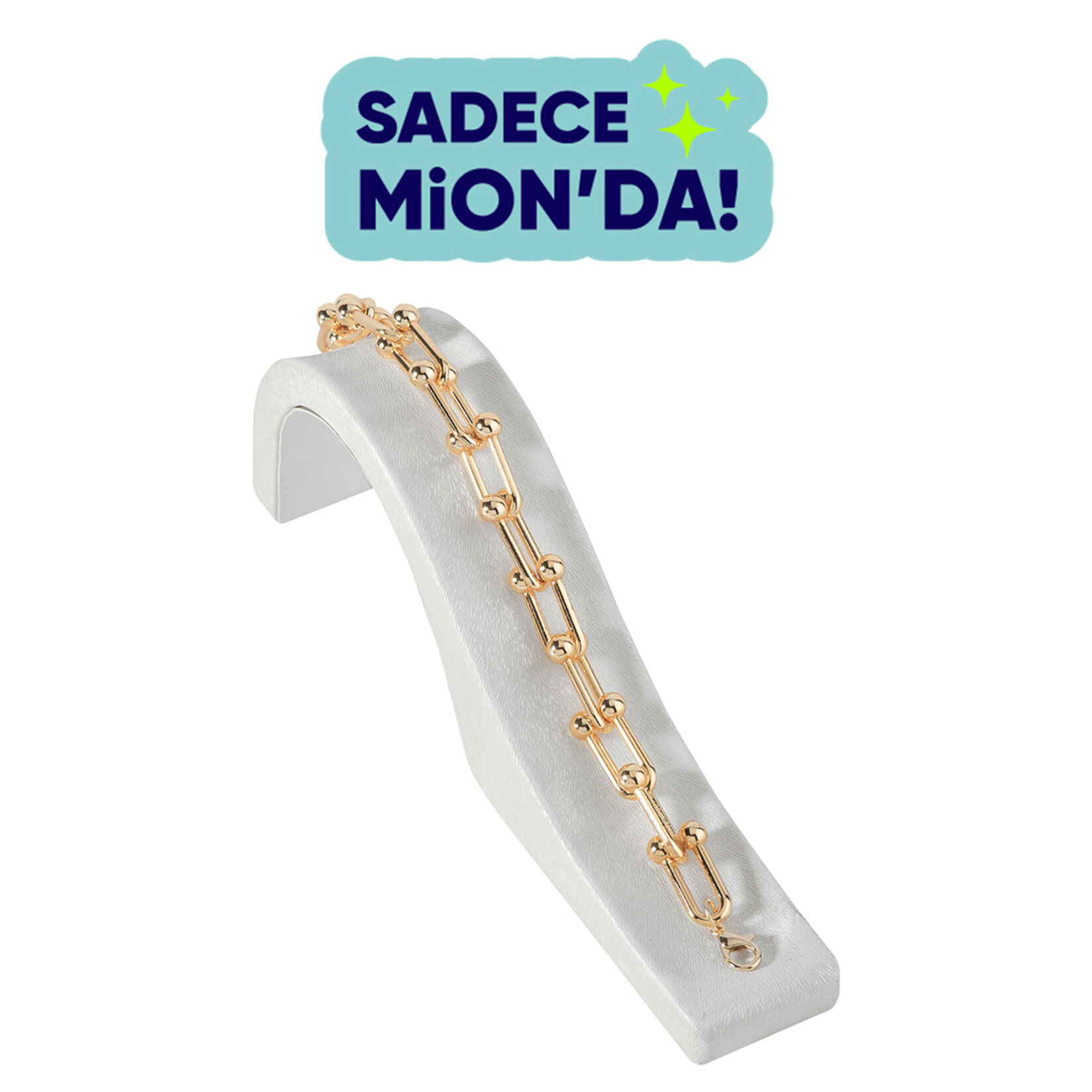 Stylish Gold Halka Bileklik