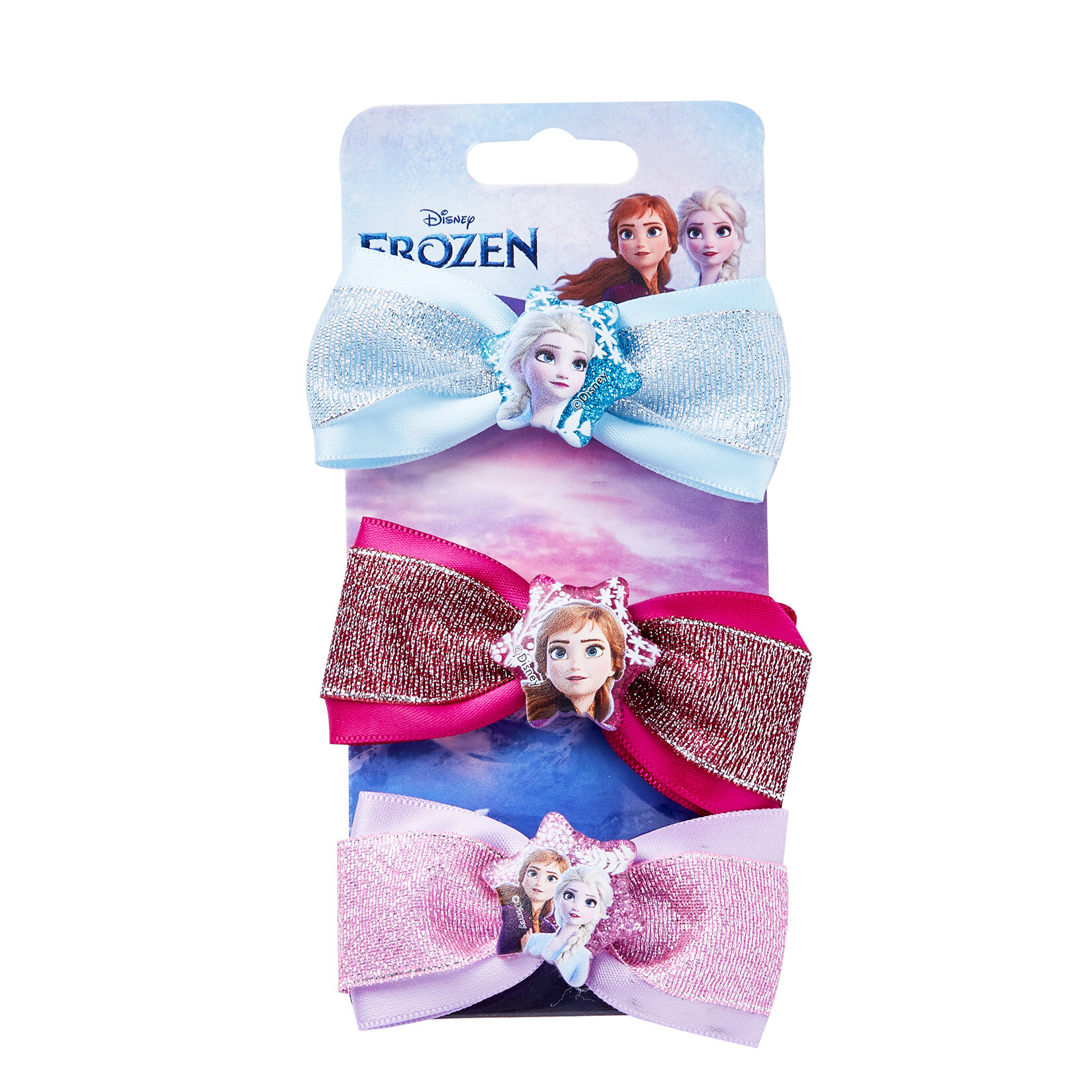 Frozen Fileli Ice Klipsli Kelebek Toka 3'lü Paket