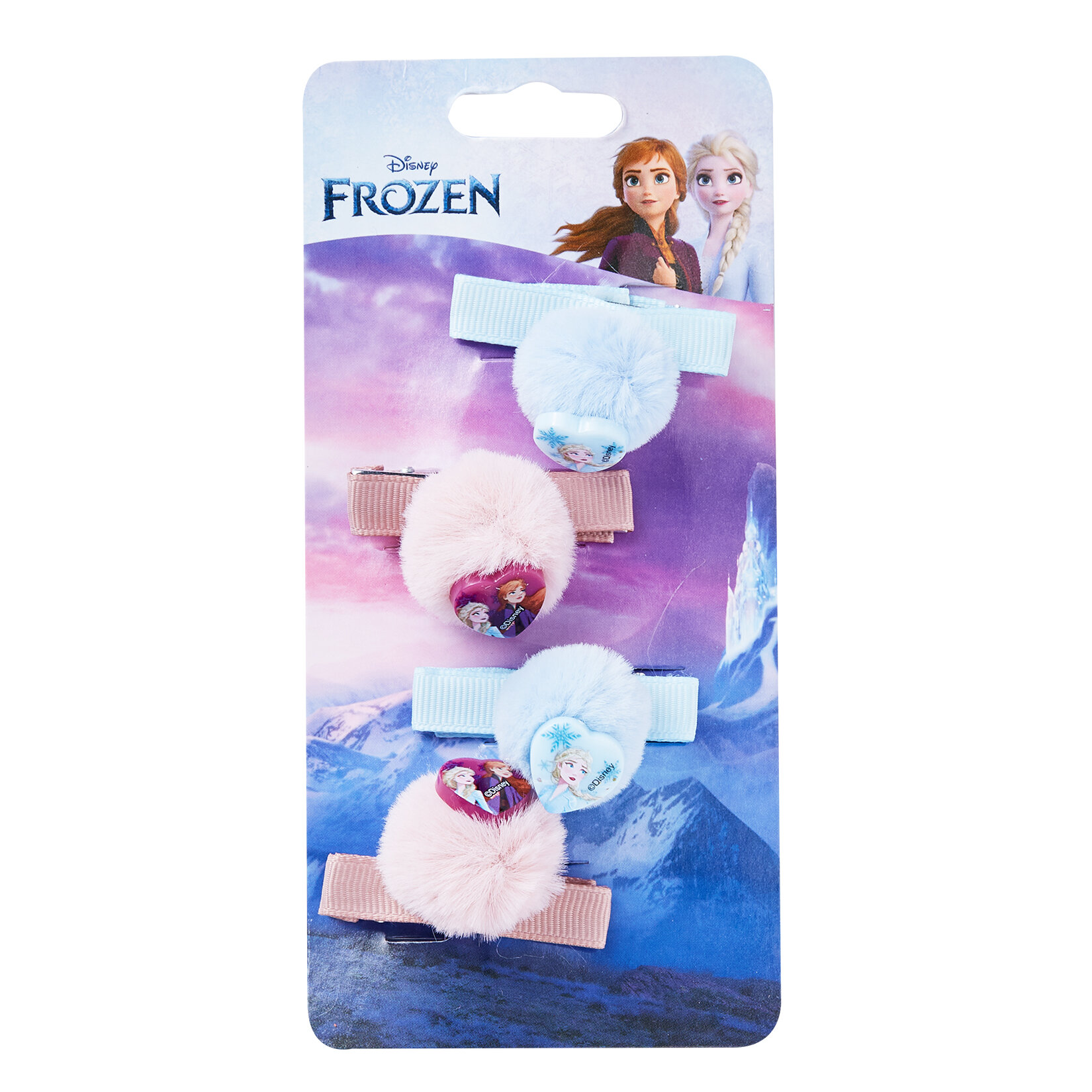 Frozen Spırıts Klipsli Pon Pon Toka 4'lü Paket