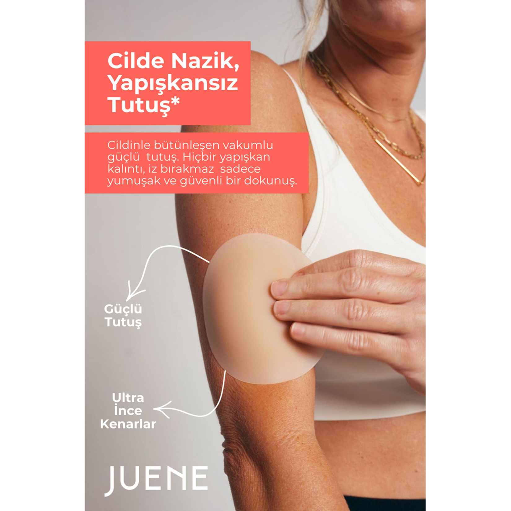 Juene Silikon Vakumlu Göğüs Ucu Gizleyici - Görsel 2