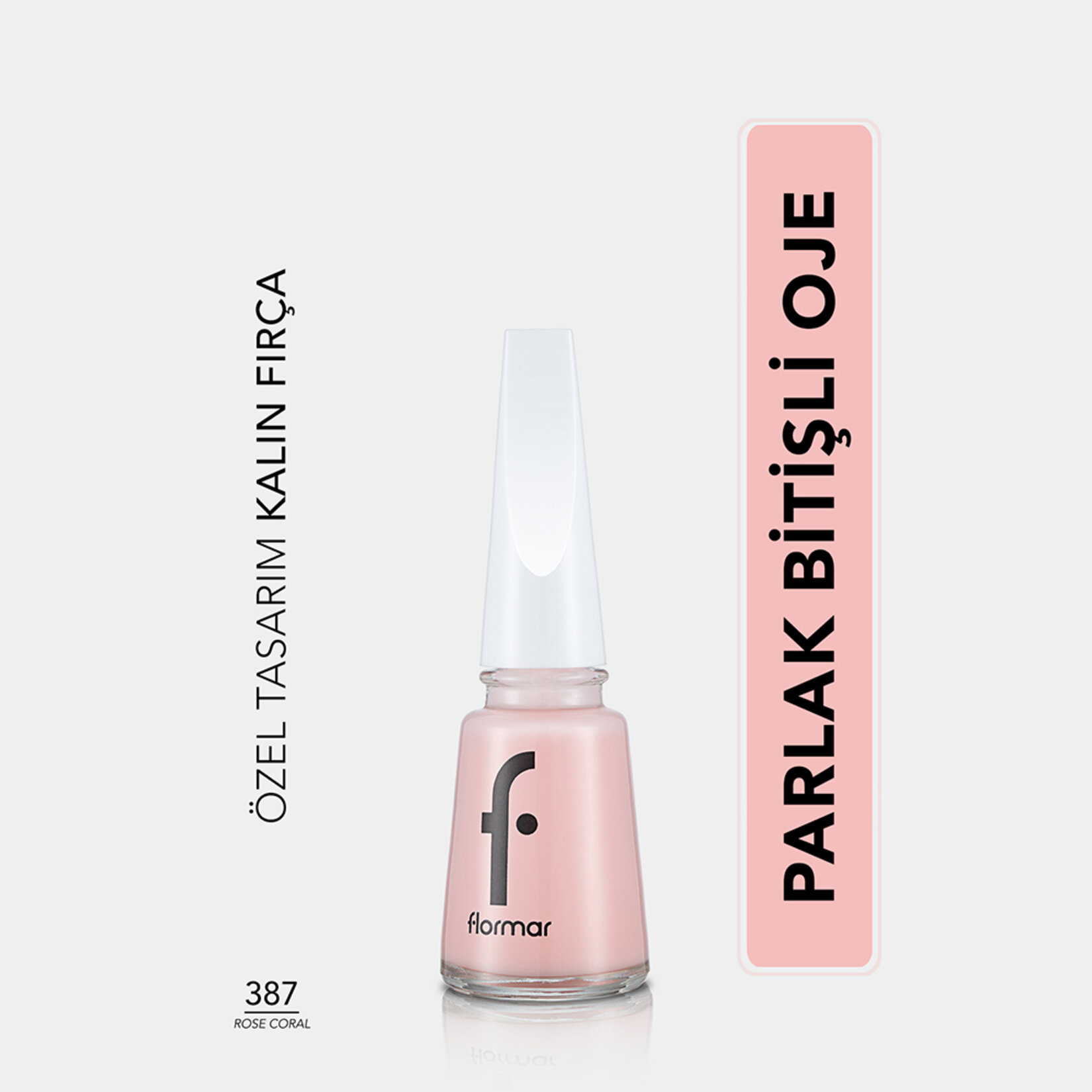 Flormar Nail Enamel Uzun Süre Kalıcı Besleyici Oje - 397 Rose Coral - Görsel 2