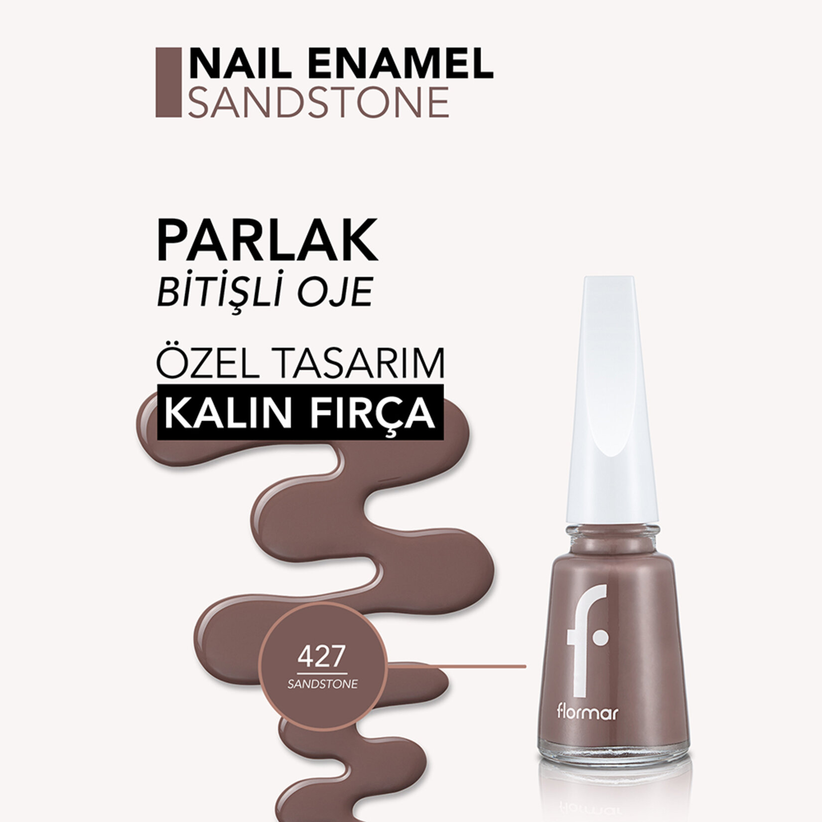 Flormar Nail Enamel Uzun Süre Kalıcı Besleyici Oje - 427 Sandstone - Görsel 5