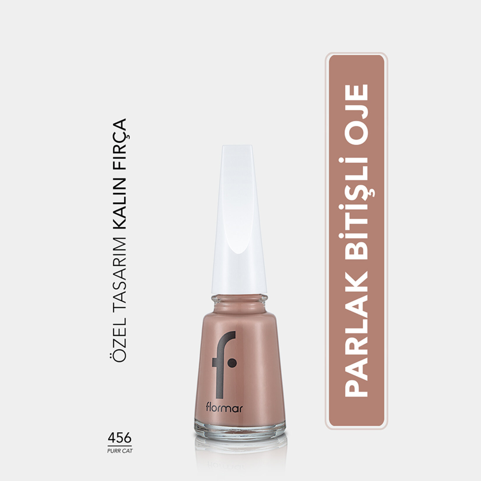 Flormar Nail Enamel Uzun Süre Kalıcı Besleyici Oje - 456 Purr Cat - Görsel 2