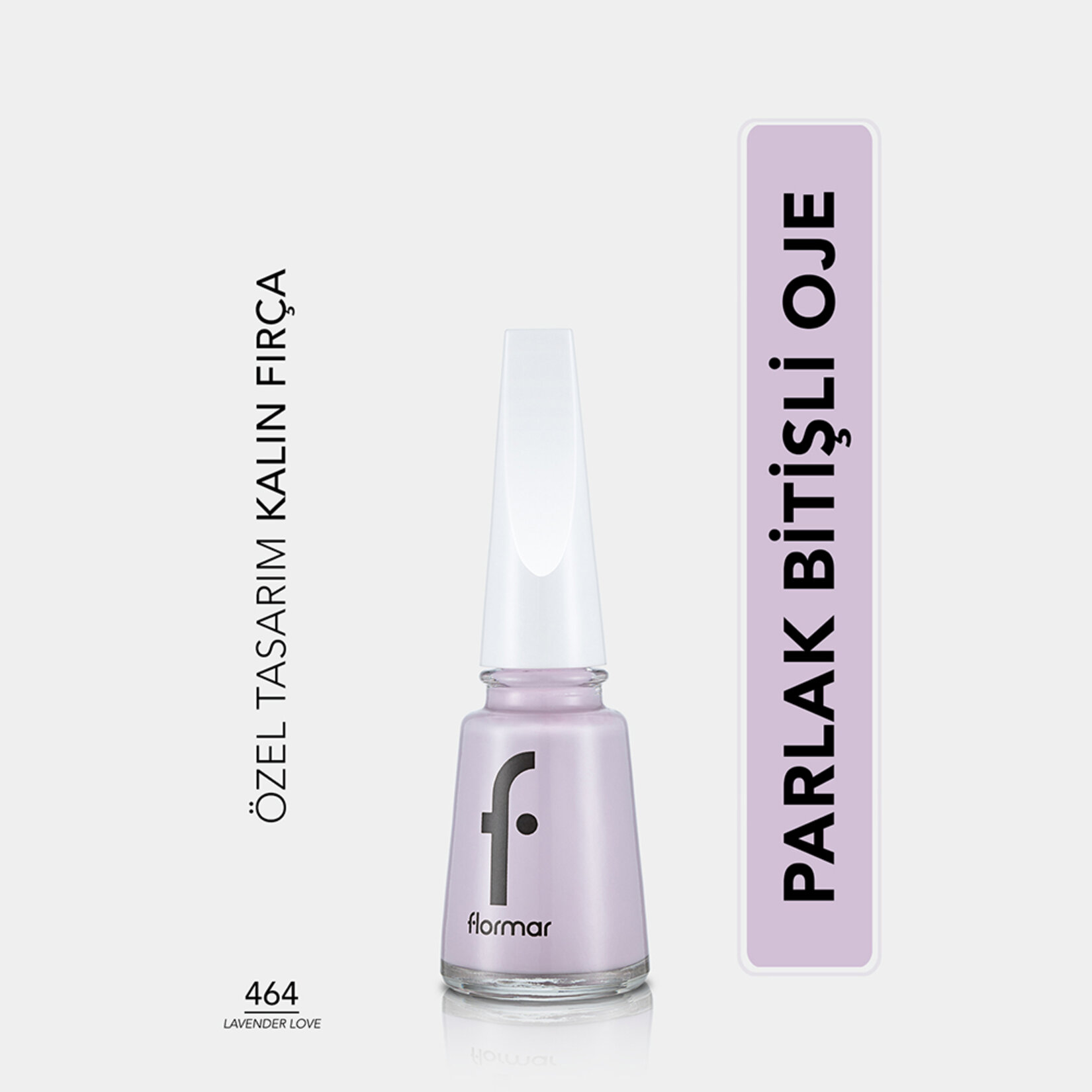Flormar Nail Enamel Uzun Süre Kalıcı Besleyici Oje - 464 Lavender Love - Görsel 2
