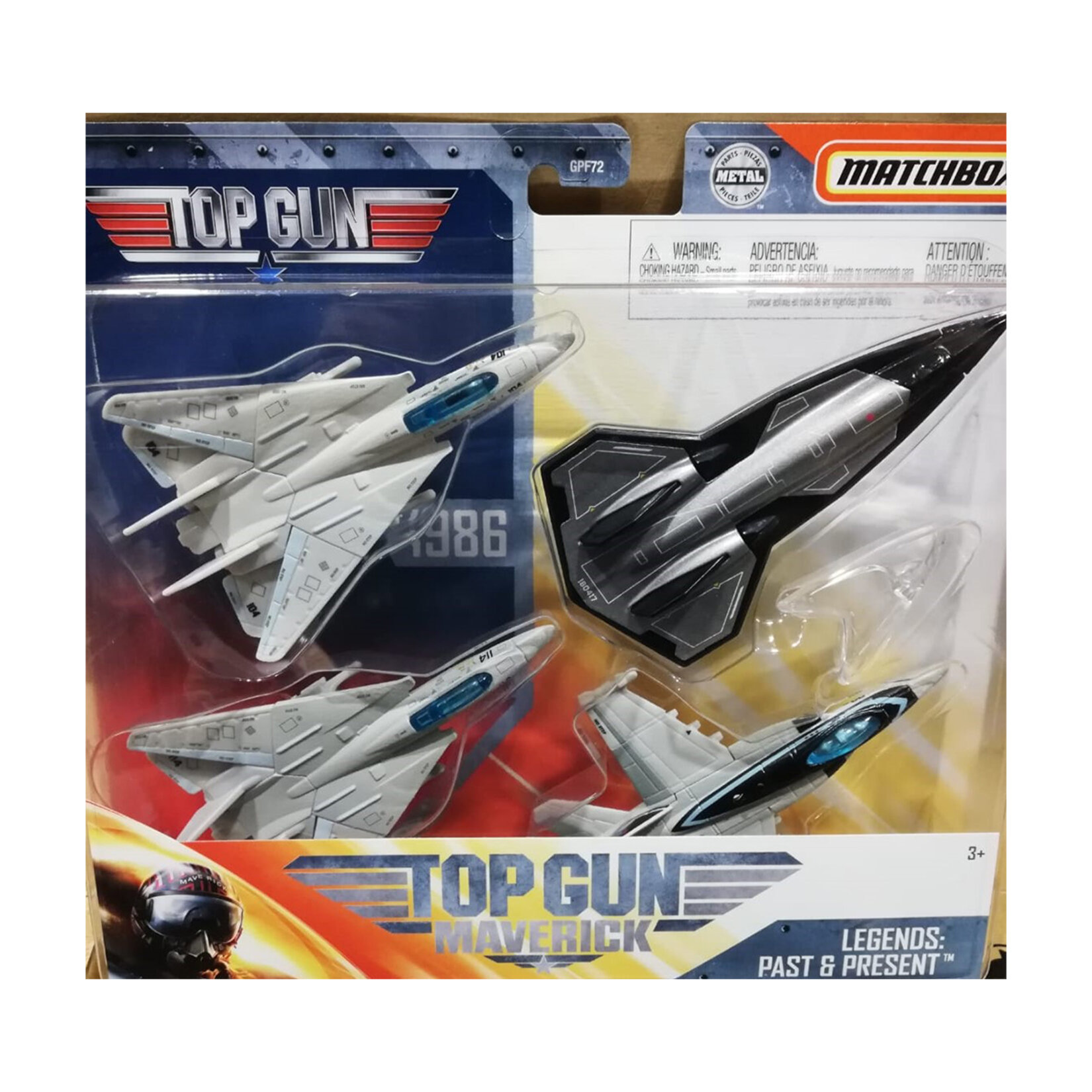 Matchbox Gökyüzü Fatihleri Top Gun 4'lü Uçaklar