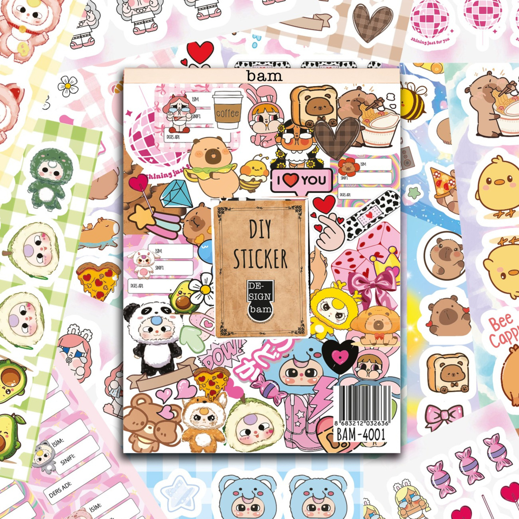 Bam 4001 My Diy 16 Sayfa Sticker Defteri