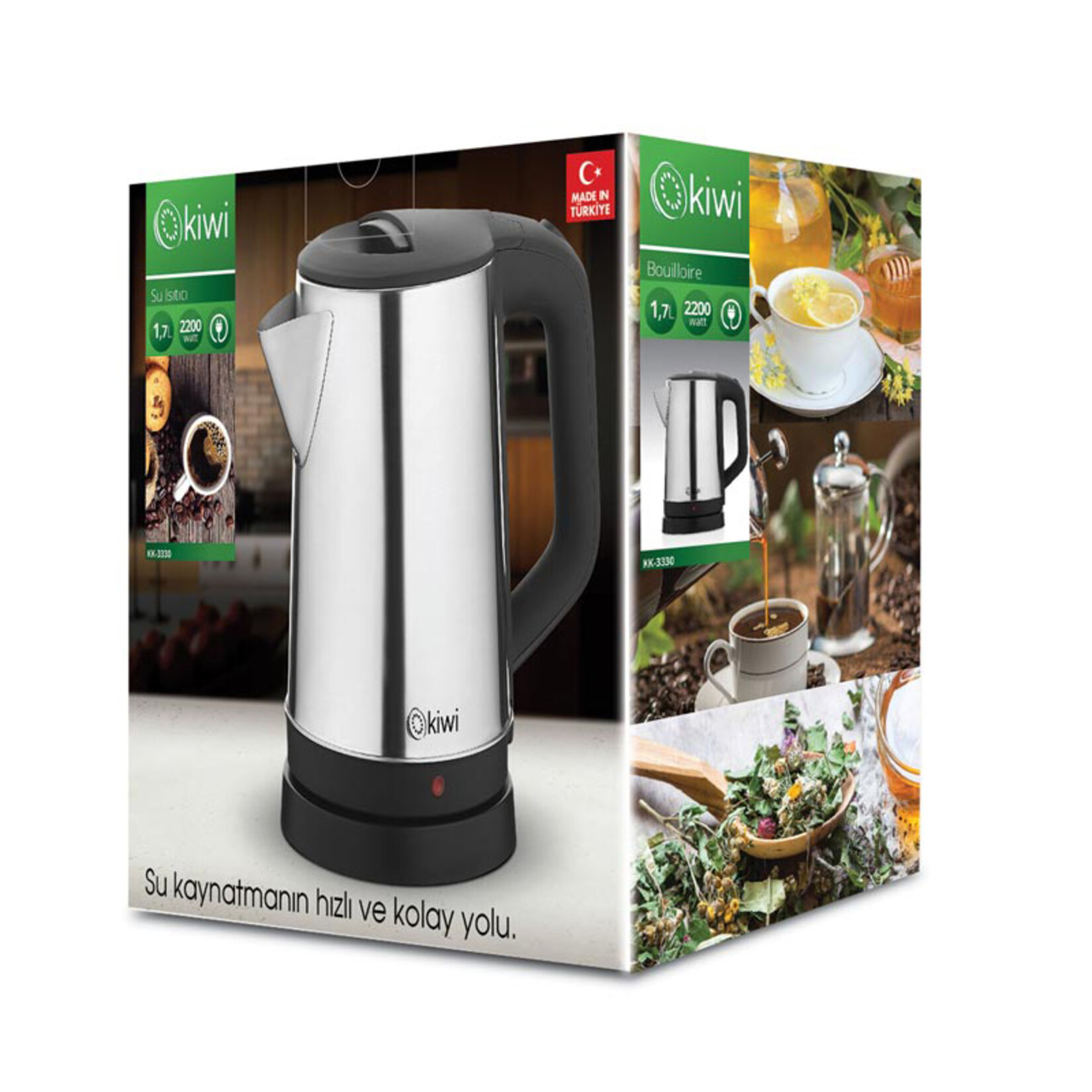 Kiwi KK-3330 Çelik Su Isıtıcı - Görsel 3