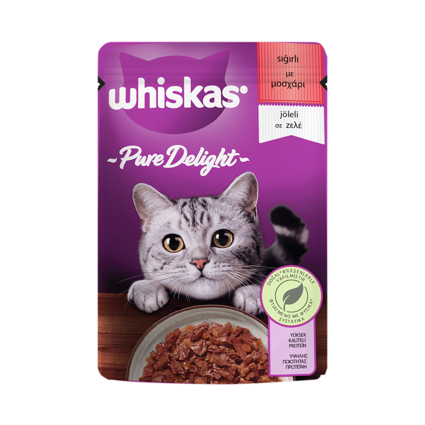 Whiskas Pure Delight Sığırlı Poşet Yaş Mama 85 G