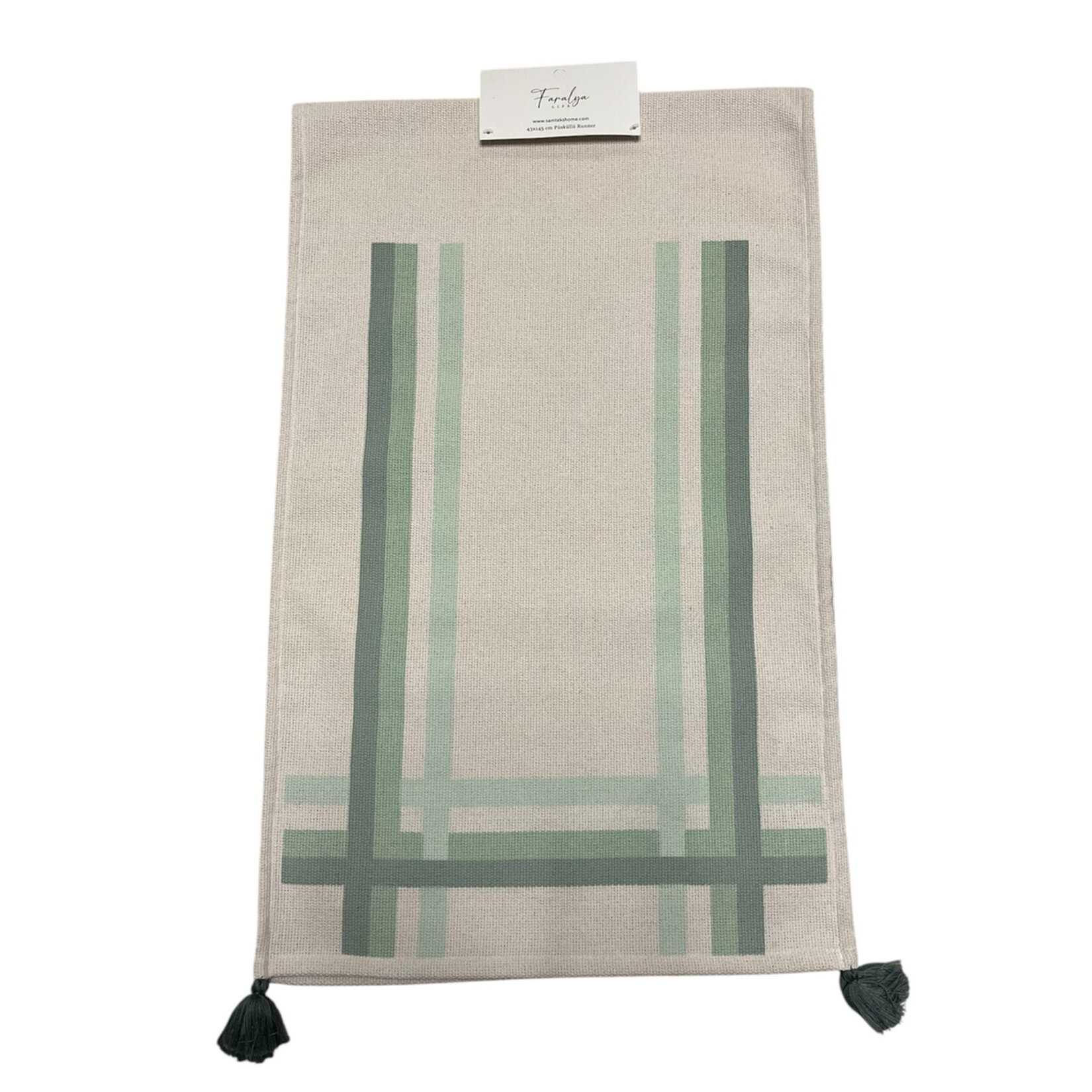 Samteks Faralya Bahar Püskül Runner 43 x 145 Cm