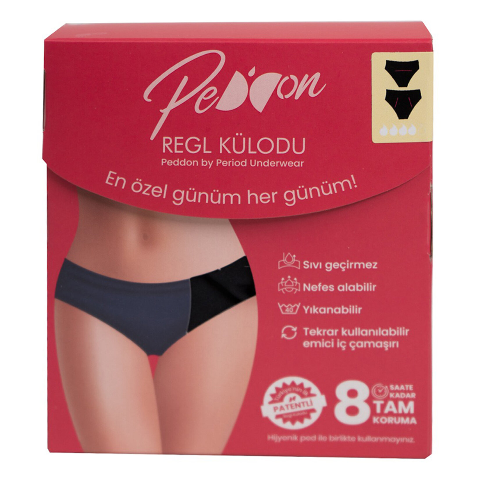 Peddon Jenny Yıkanabilir Regl Külodu S Beden - Görsel 1