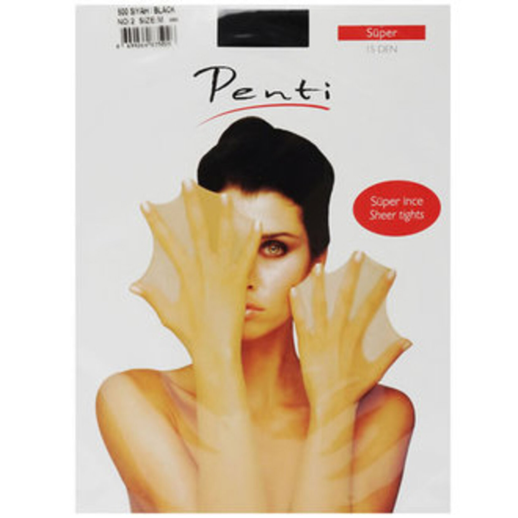 Penti Süper İnce Külotlu Çorap 15 Den 500 Siyah No:2 Size:M