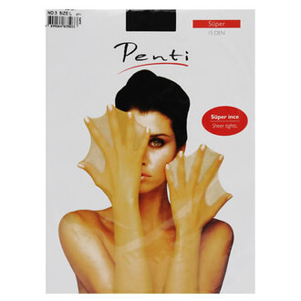Penti Süper 15 Den Külotlu Çorap Siyah No:3 Size:L