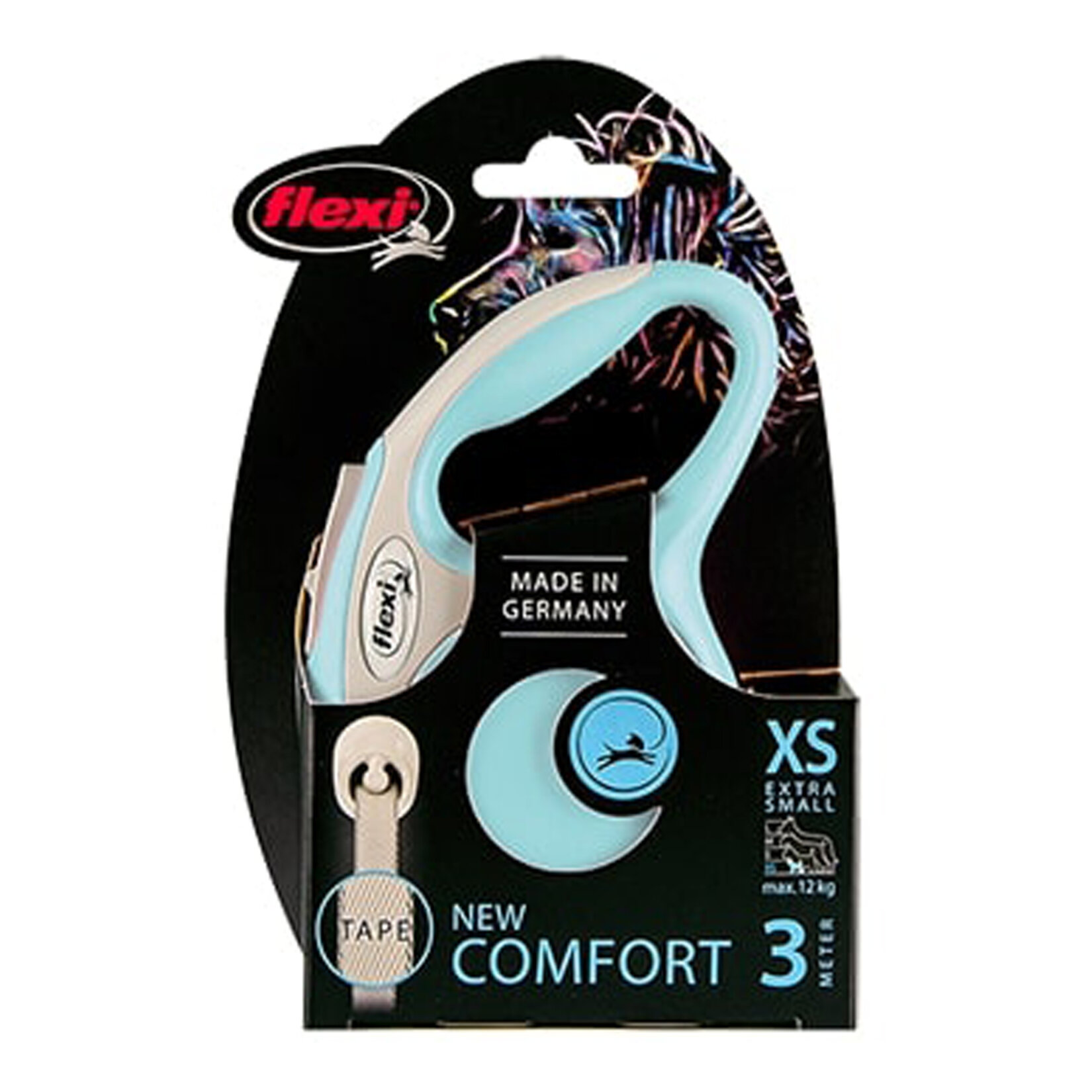 Flexi New Comfort XS Beden Açık Mavi 3 M Şerit Tasma - Görsel 2