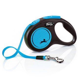 Flexi New Neon S Beden Mavi 5 M Şerit Tasma