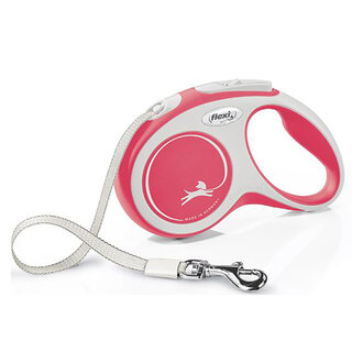 Flexi New Comfort S Beden Kırmızı 5 M Şerit Tasma