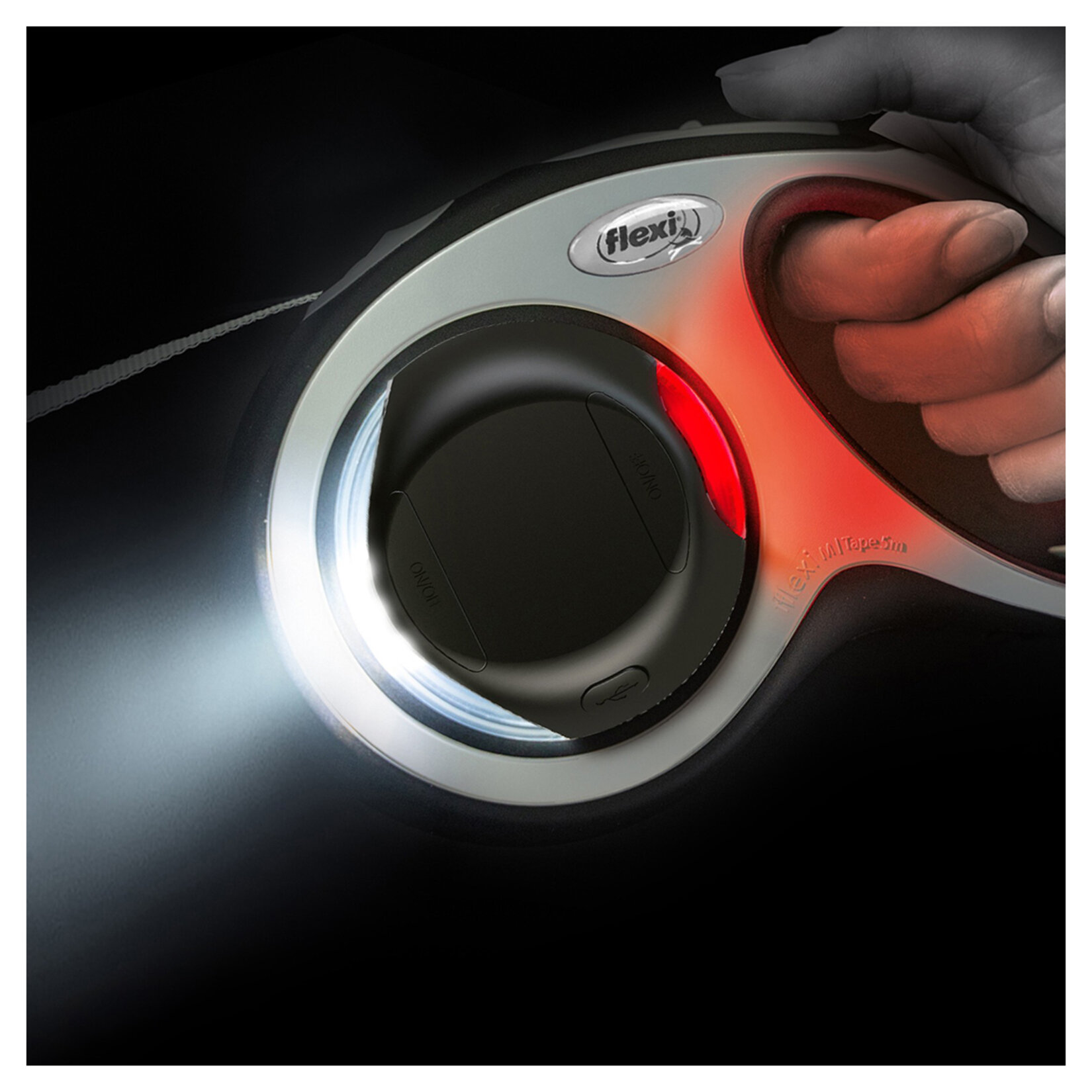 Flexi Gri Led Işık Sistemli Tasma Aksesuarı - Görsel 3