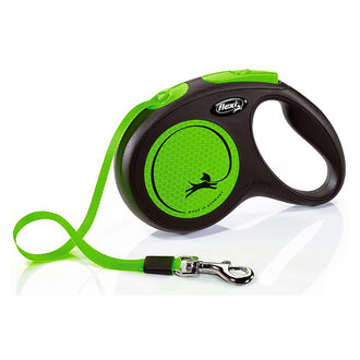 Flexi New Neon M Beden Yeşil 5 M Şerit Tasma